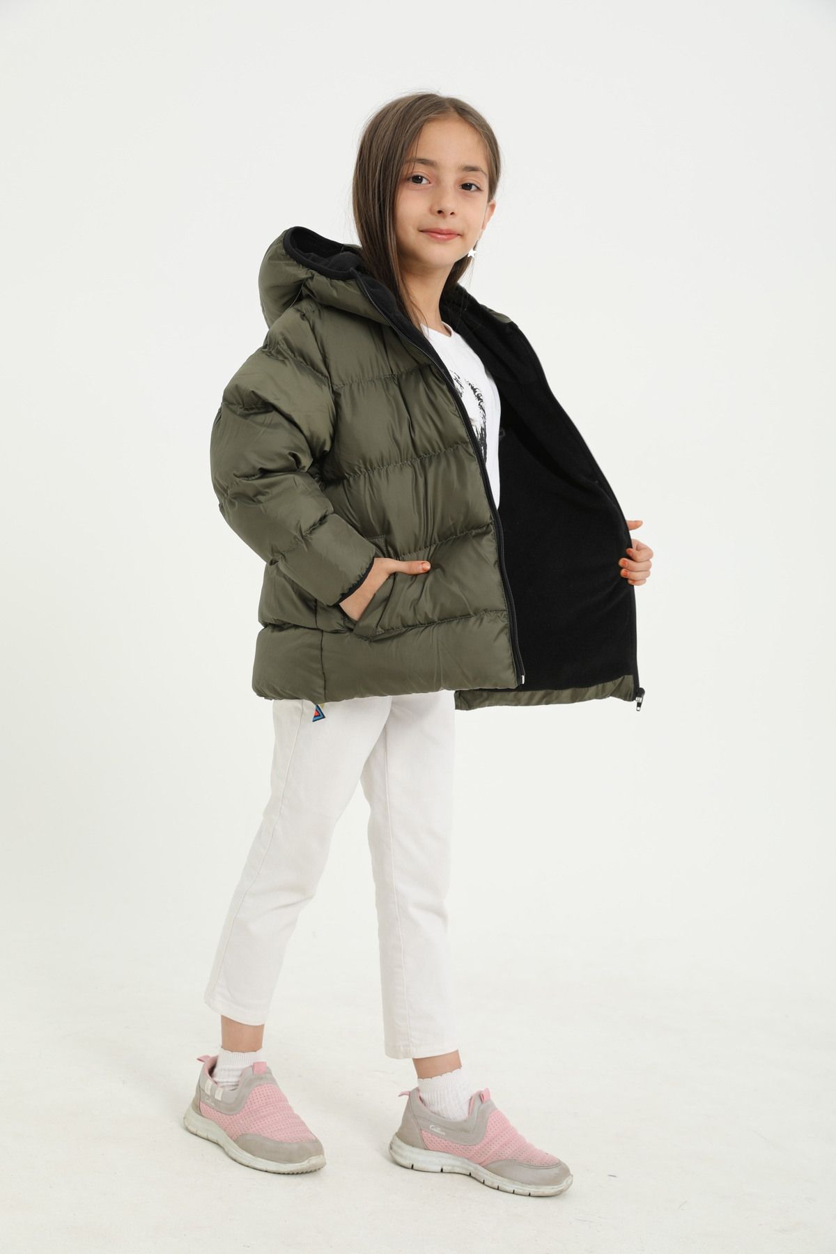 Waterproof winter cheap coat girls