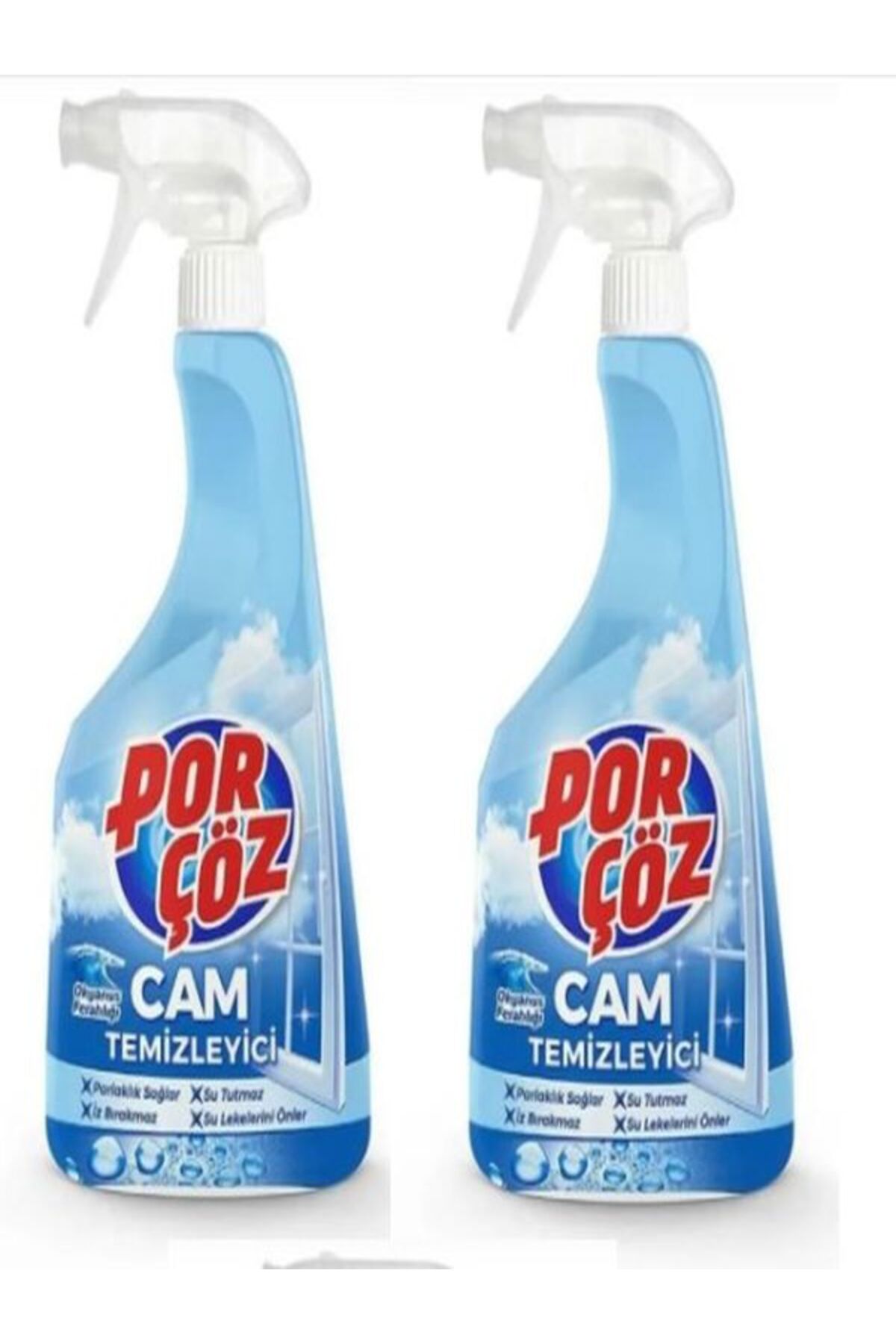 Porçöz PORÇÖZ Cam Temizleyici 750 ml X 2ADET