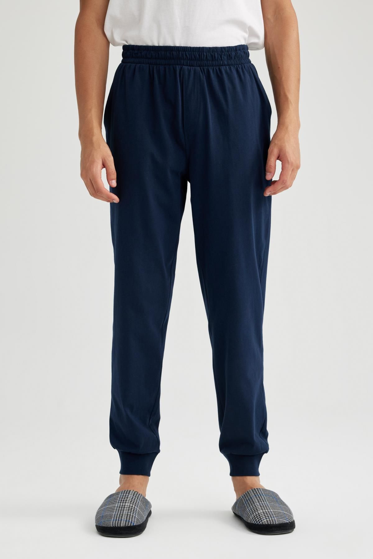 DeFacto-Regular Fit Pocket Sleepwear Bottom B1784ax23au 4