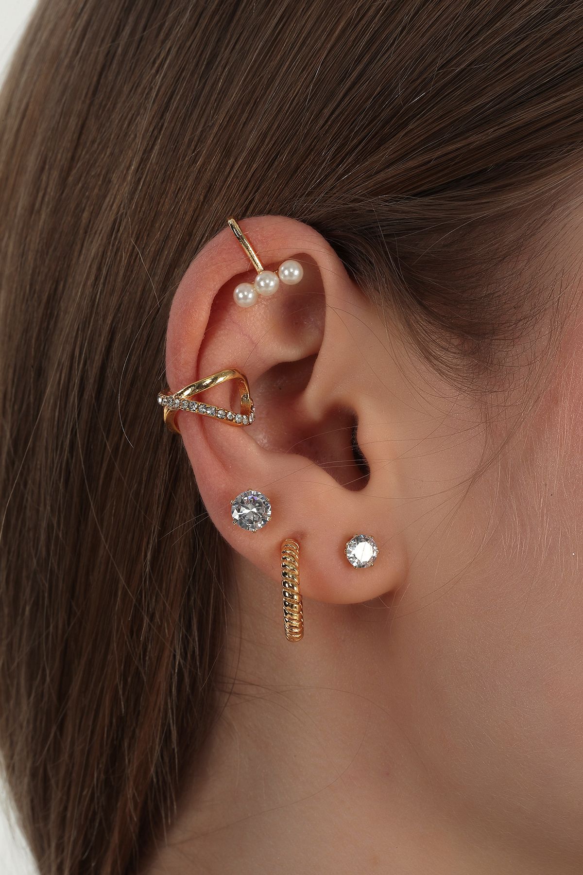 Ear set hot sale gold