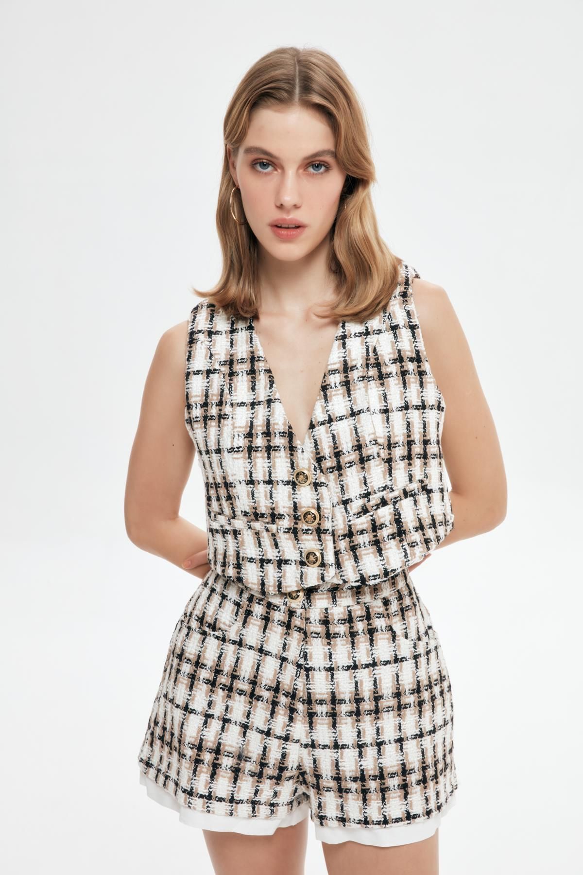 Zara store tweed vest