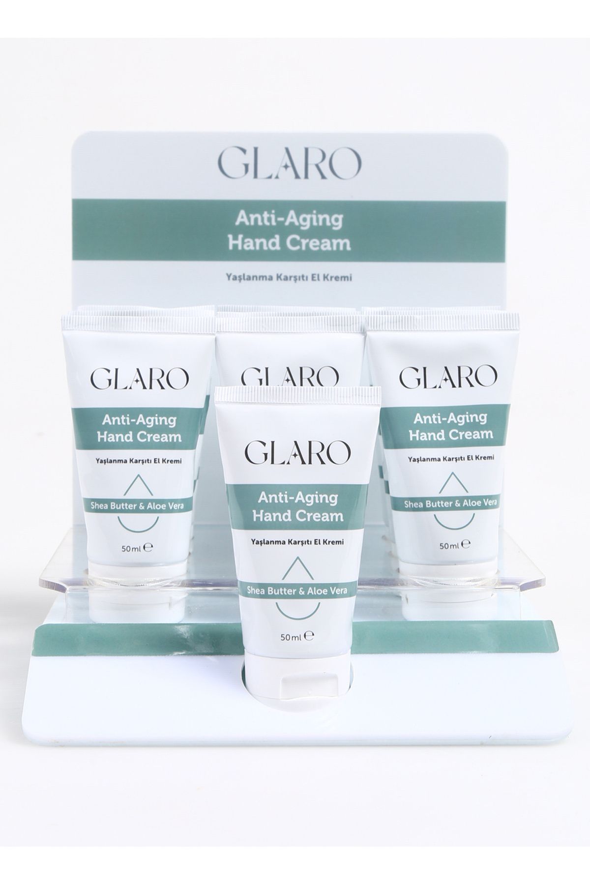Glaro مرطوب کننده 50 میلی لیتری بافت کرمی
