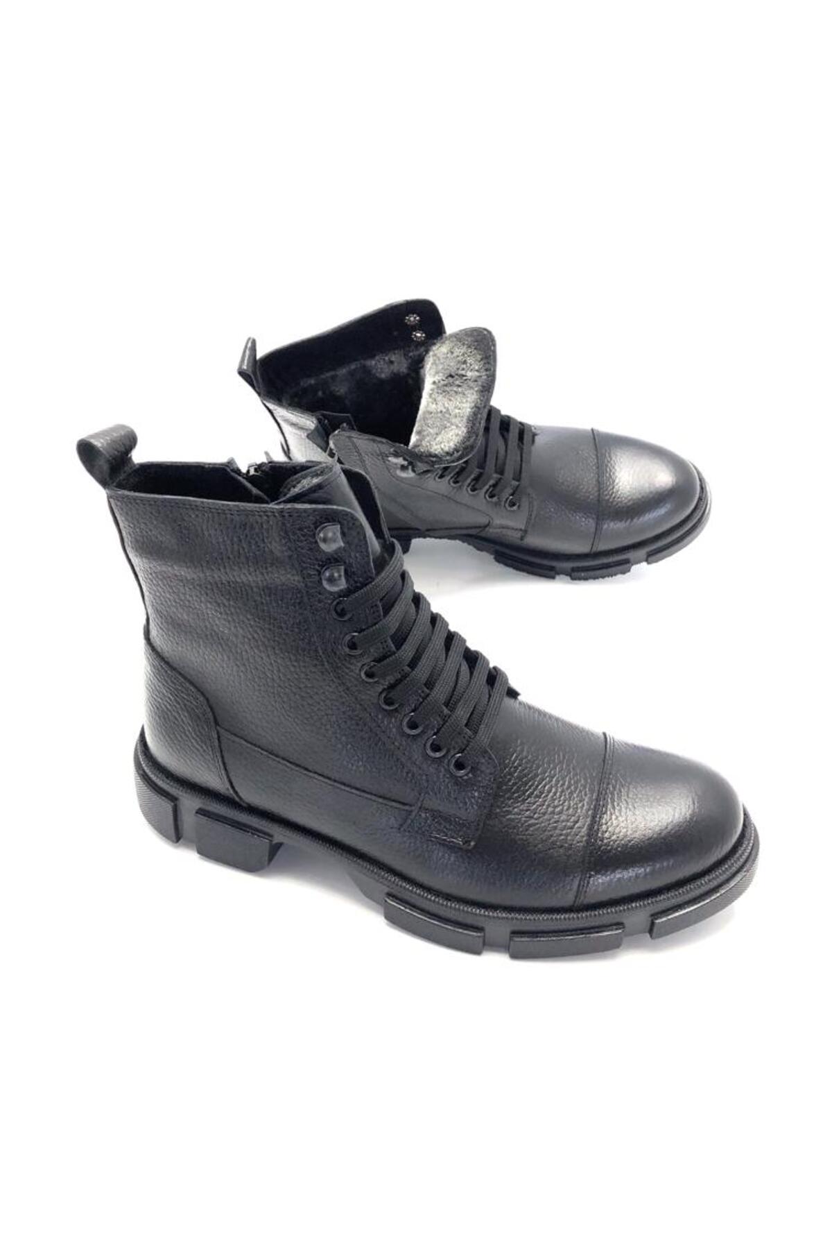 بوت مردانه مشکی Derilax | DRXPOSTAL اورجینال - تصویر 2