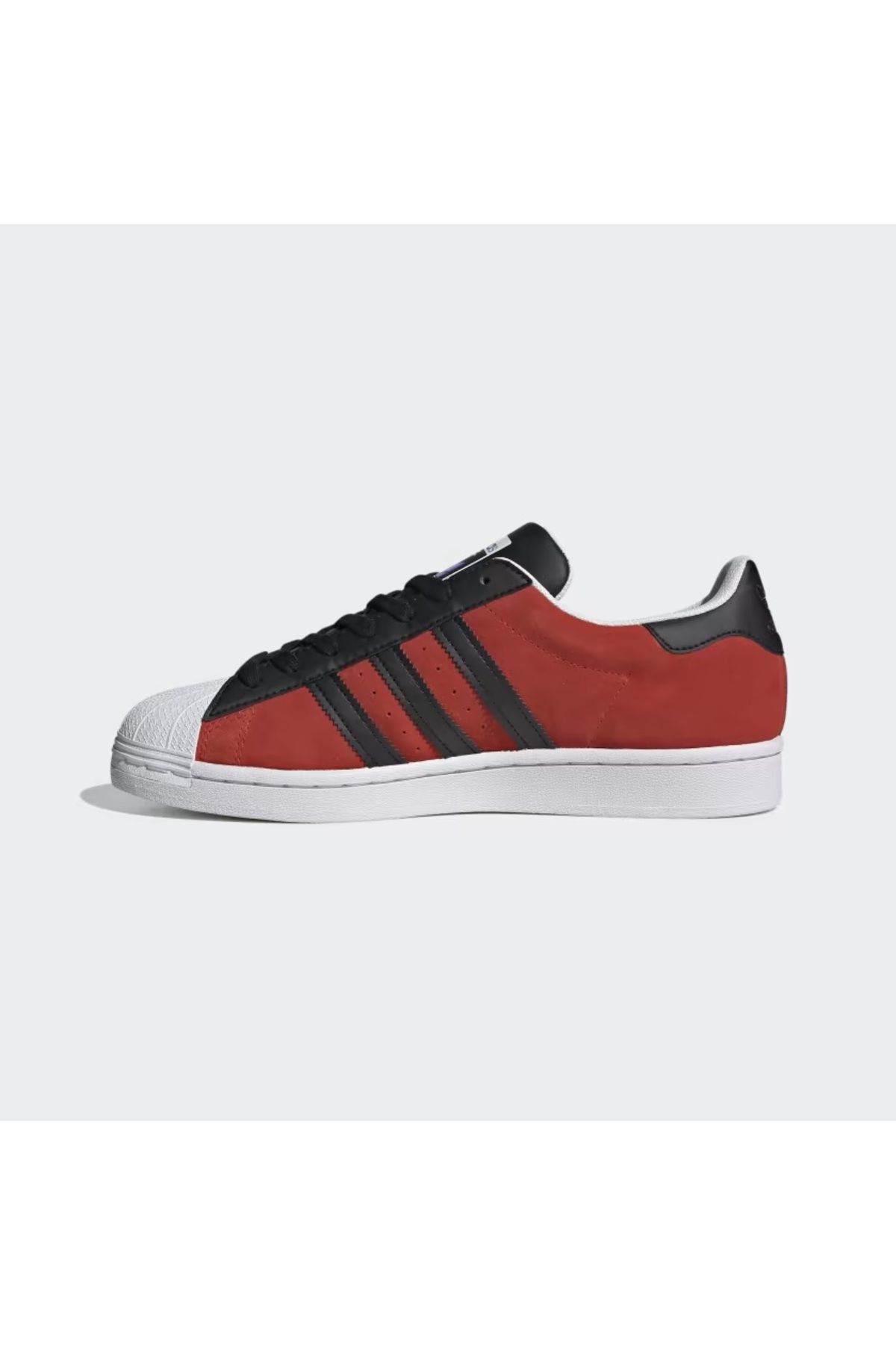 Adidas superstar suede top red