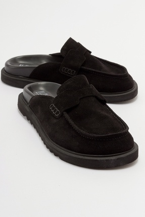 luvishoes Papuci de damă LAVEN, din piele naturală întoarsă, negri
