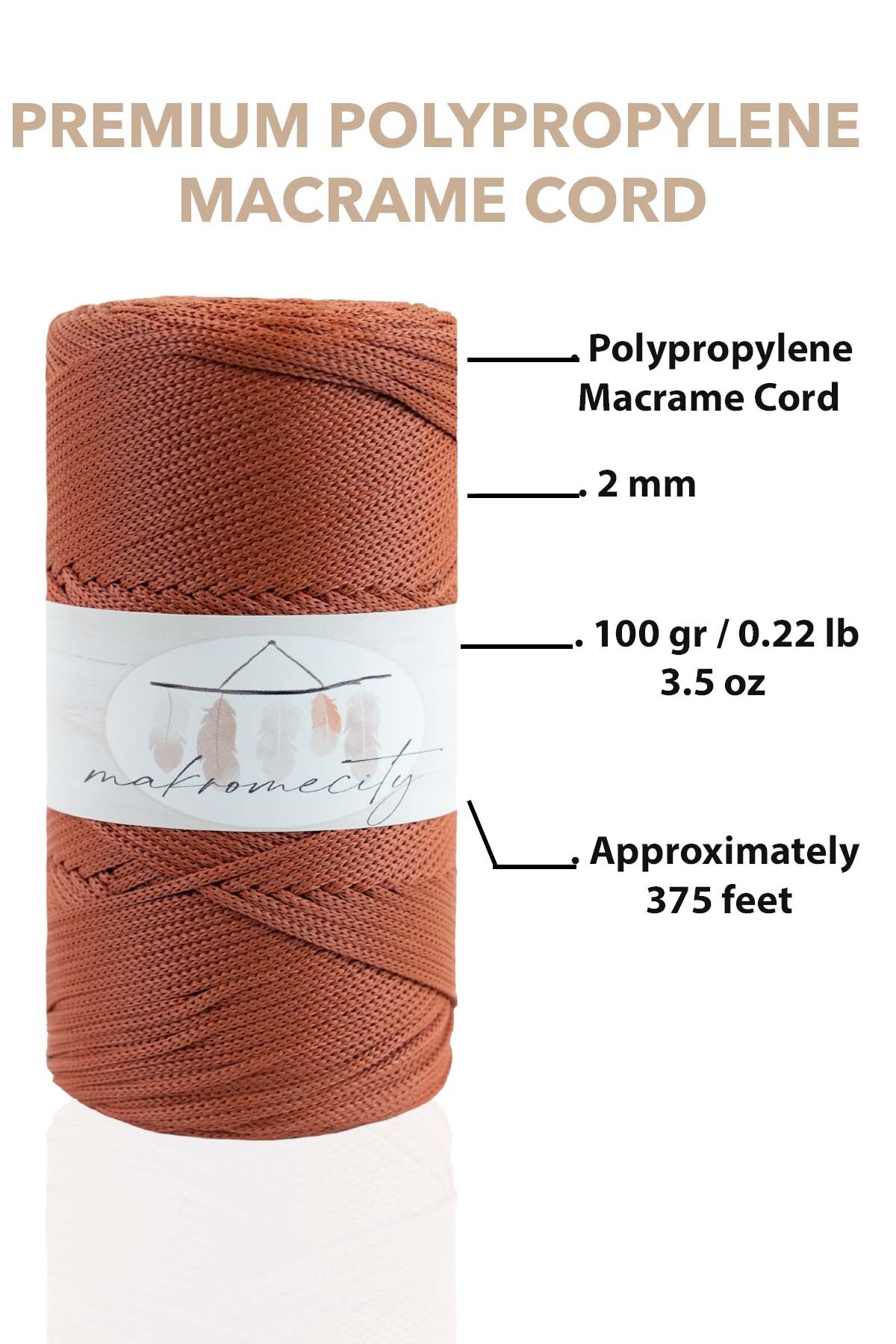 2mm Acheter Makromecity 2 Mm X 115 M En Polyester De Qualité Supérieure Pour Travaux Manuels, Décorations Maison, Assiettes Table, Sac à Bandoulière, Main 20 Couleurs ? Comparer Chez Fil Macramé
