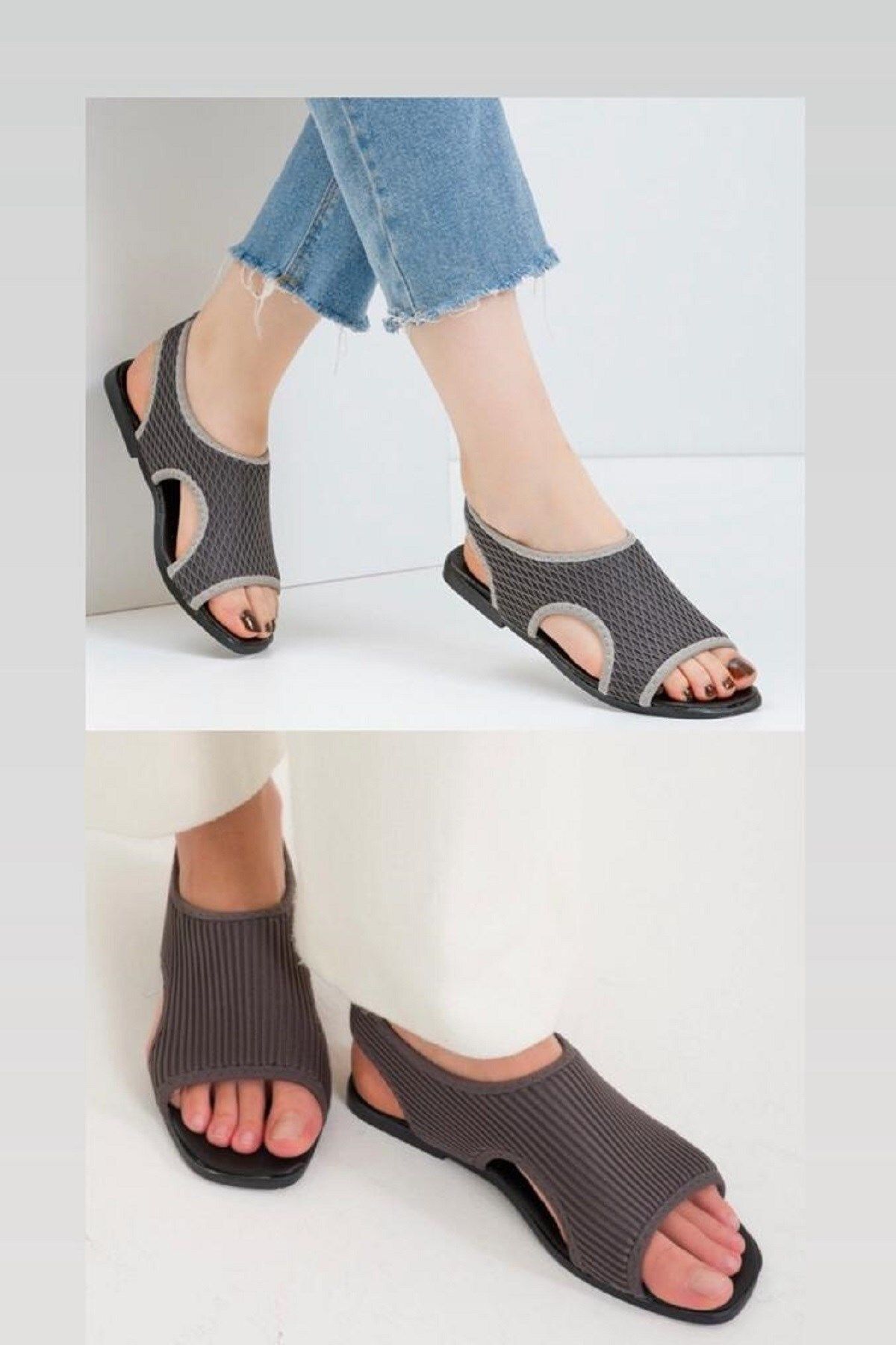 Womens top stretch sandals