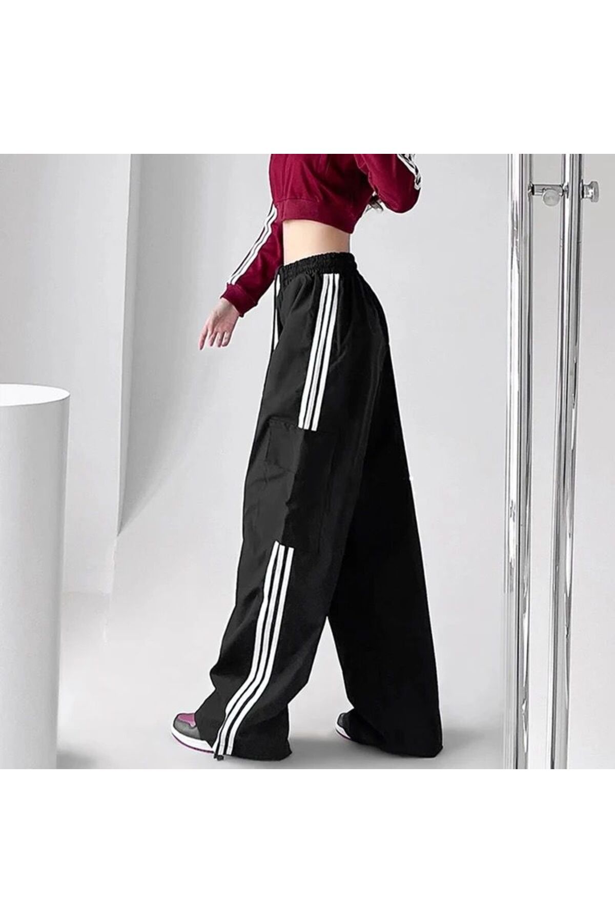 Cuffless track pants sales