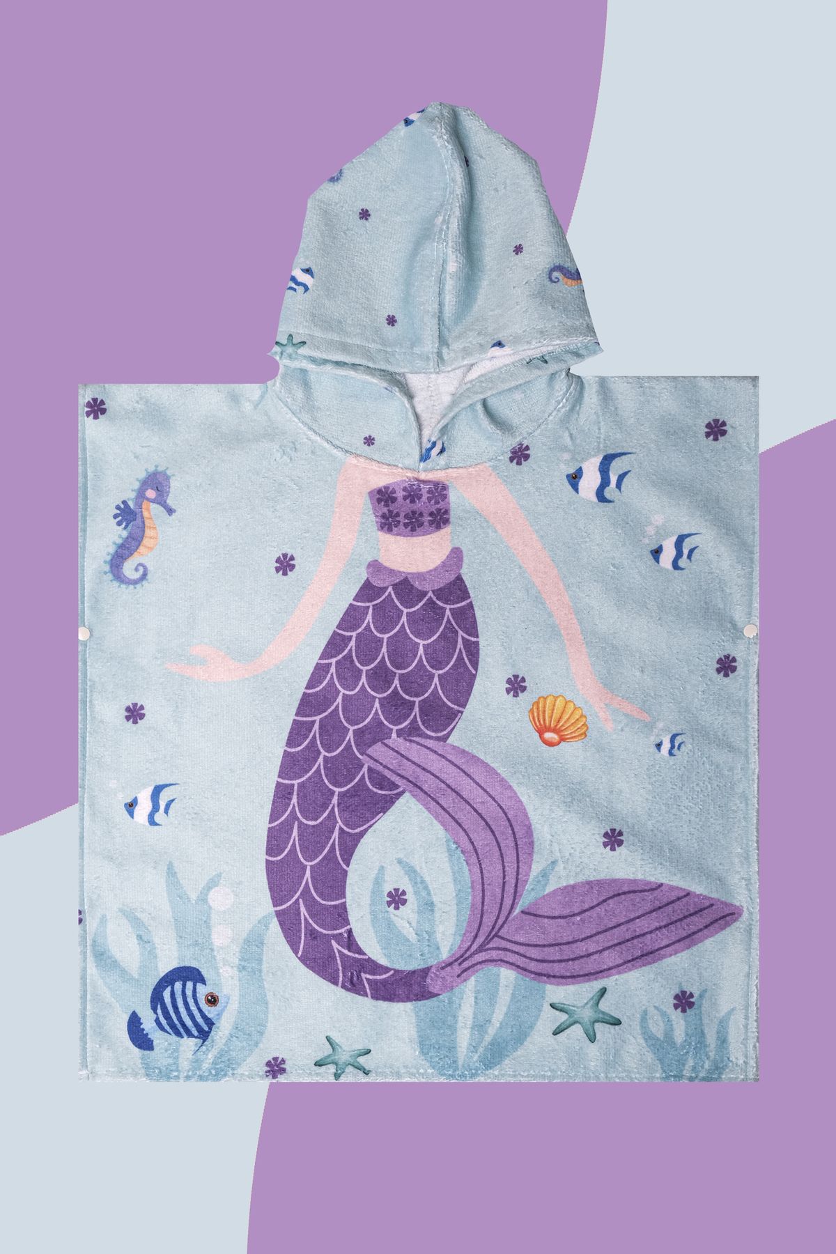 Mermaid clearance poncho towel