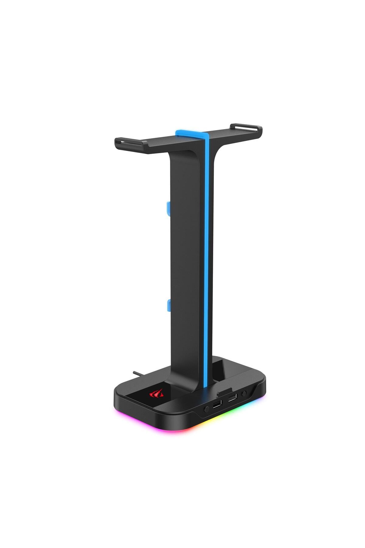Havit Gamenote TH650 RGB Işıklı Gaming Kulaklık Standı 2*USB Portu