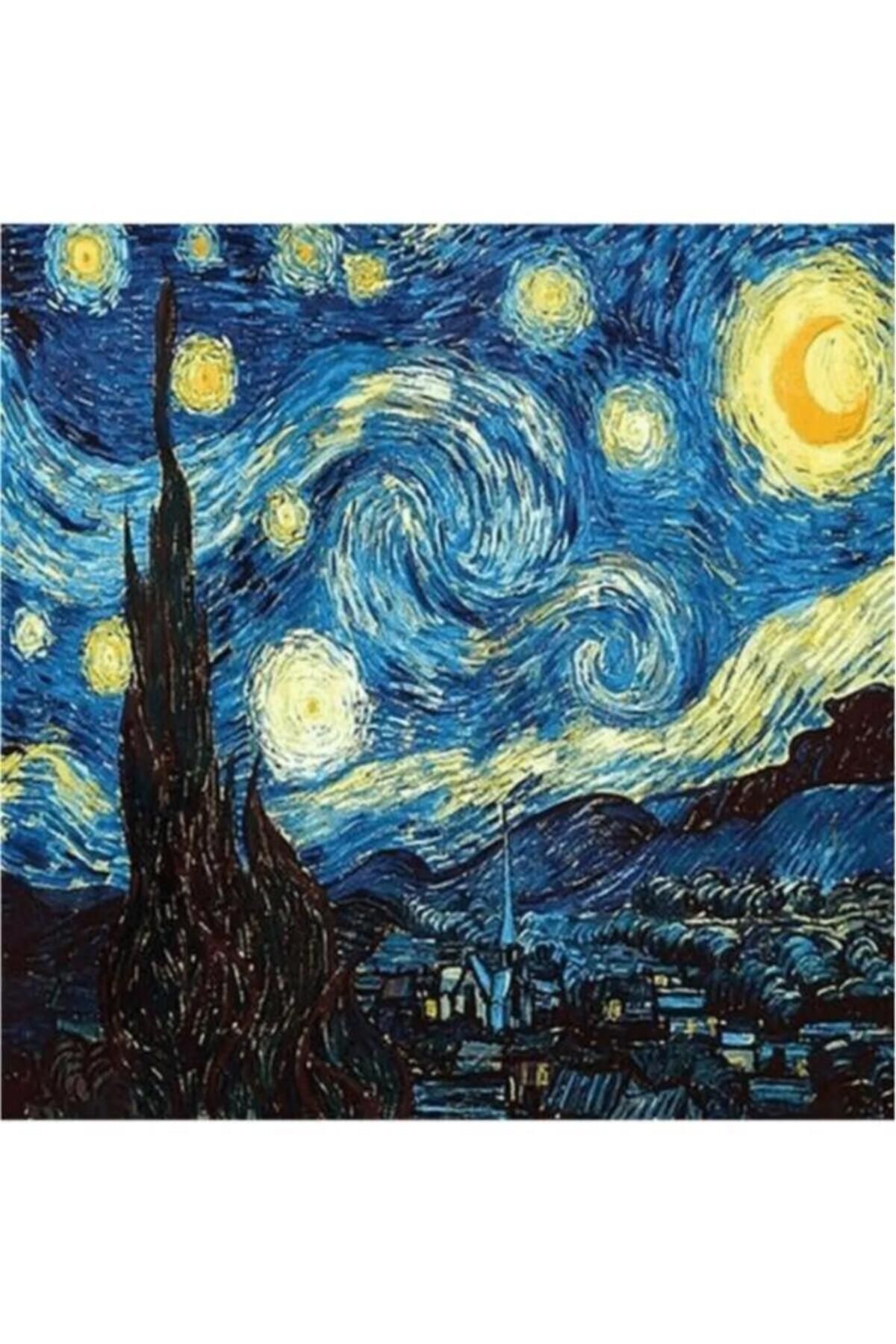 Movas Sanat Van Gogh - Yıldızlı Gece / Diamond Painting