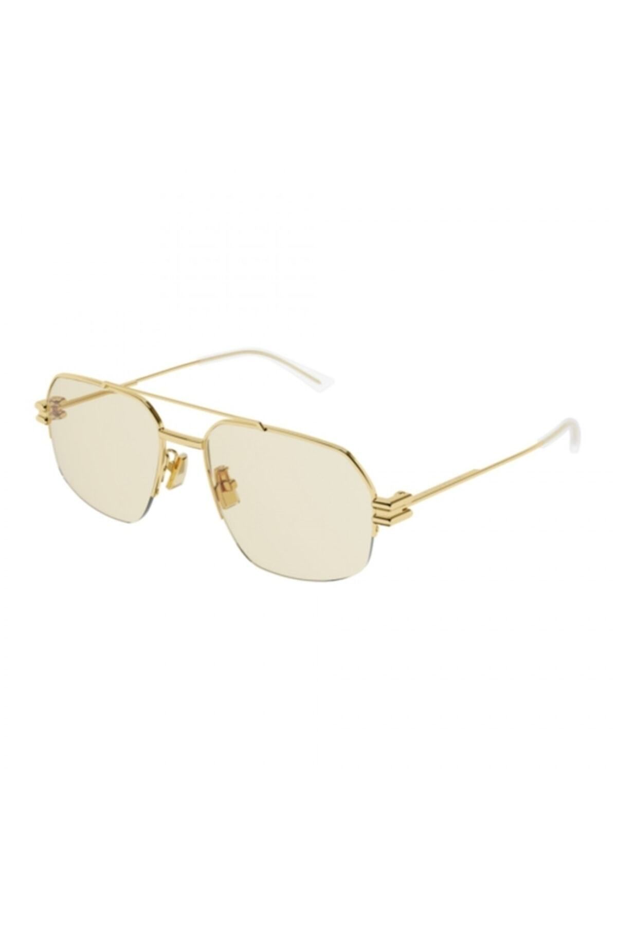 Bottega Veneta Bv1127s 006 57 Women's Sunglasses Gold Metal