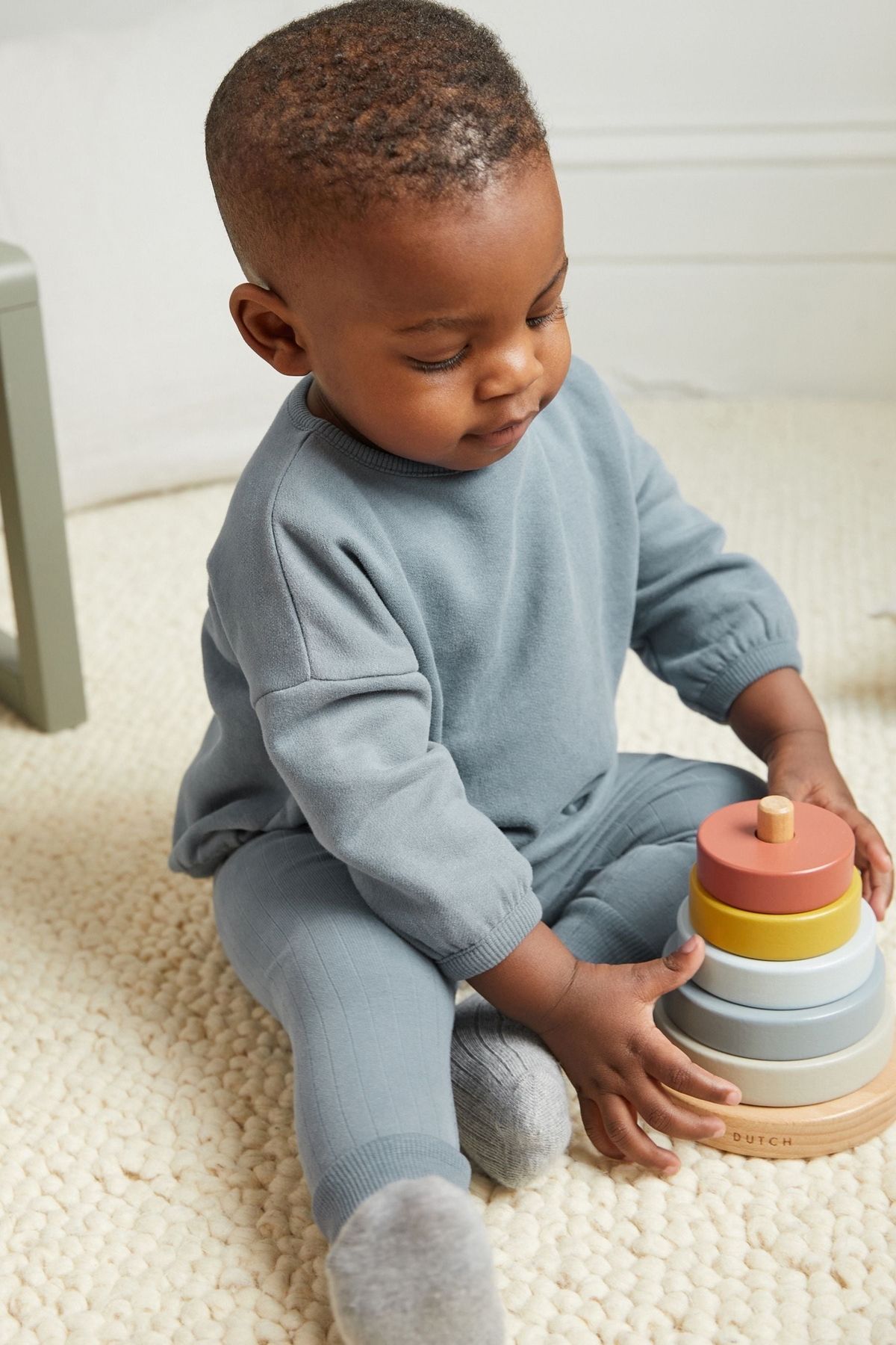 Next Baby 100 Cotton Teal Blue Sweatshirt Jogger Bottom Top Set for Babies price in Dubai UAE Compare Prices