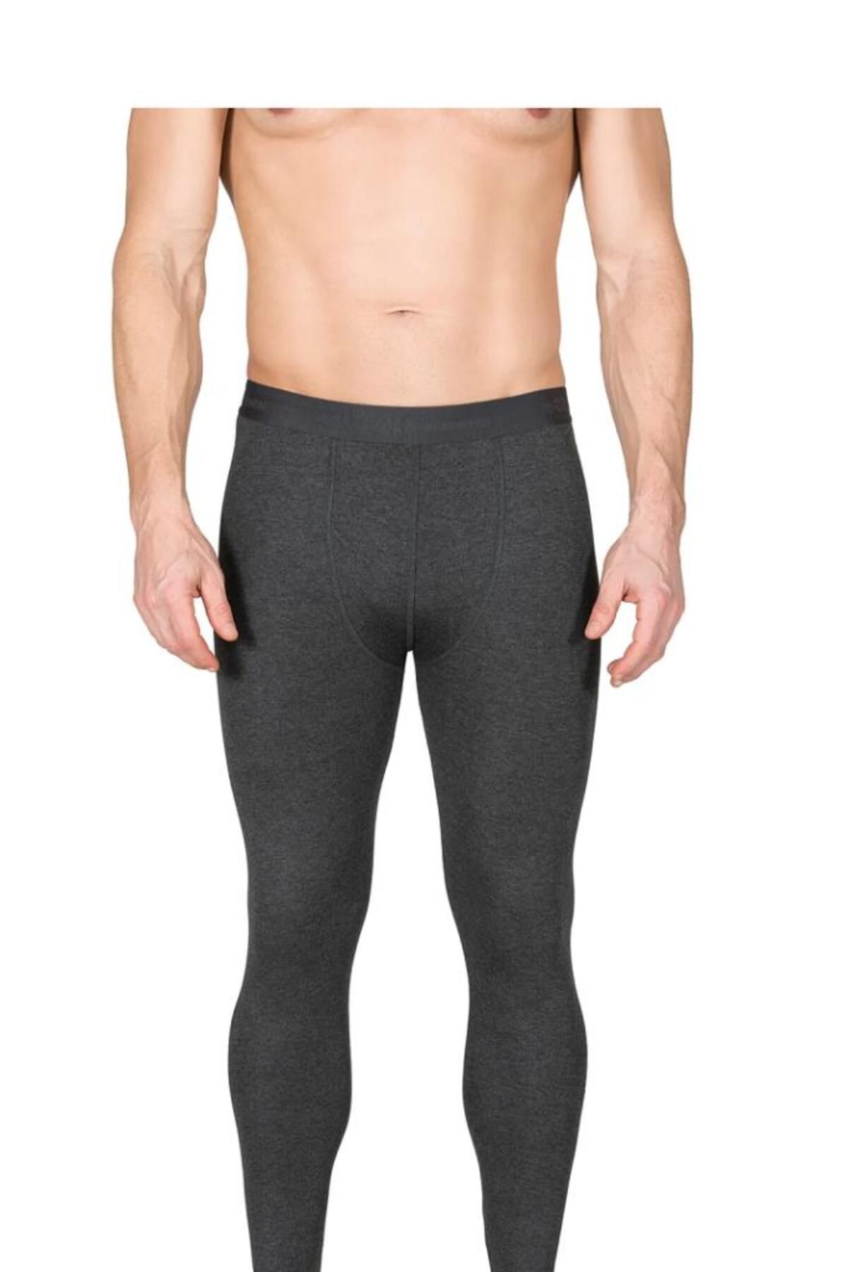 ÖZKAN Colanți Termici Pentru Bărbați Lenjerie Termică De Iarnă Culoare Neagră Masculin - XL