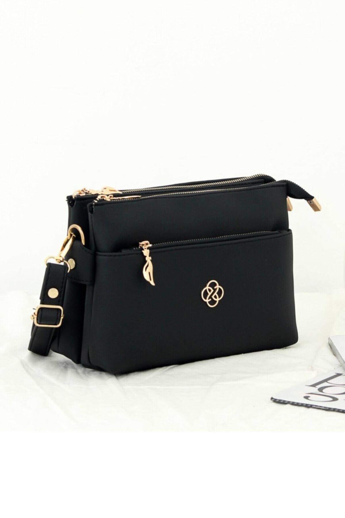 Plain black cross body bag cheap