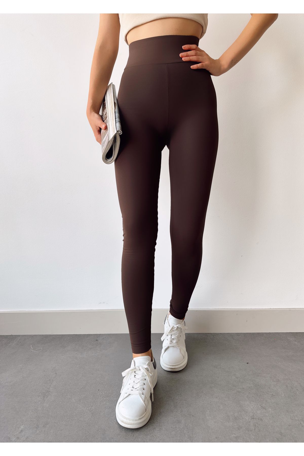 Dark brown women's leggings on sale