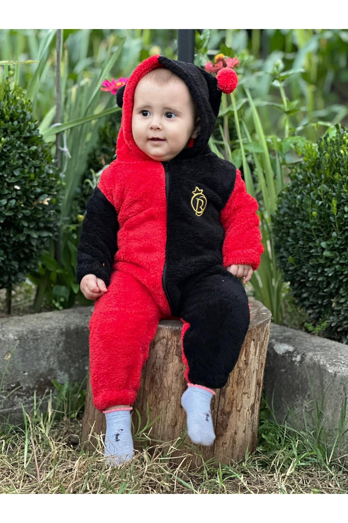 ERENİTY Welsoft Peluş Fermuarlı Kışlık Ponponlu Palyaço Bebek Uyku Tulumu fotoğrafı 2 (önizleme)