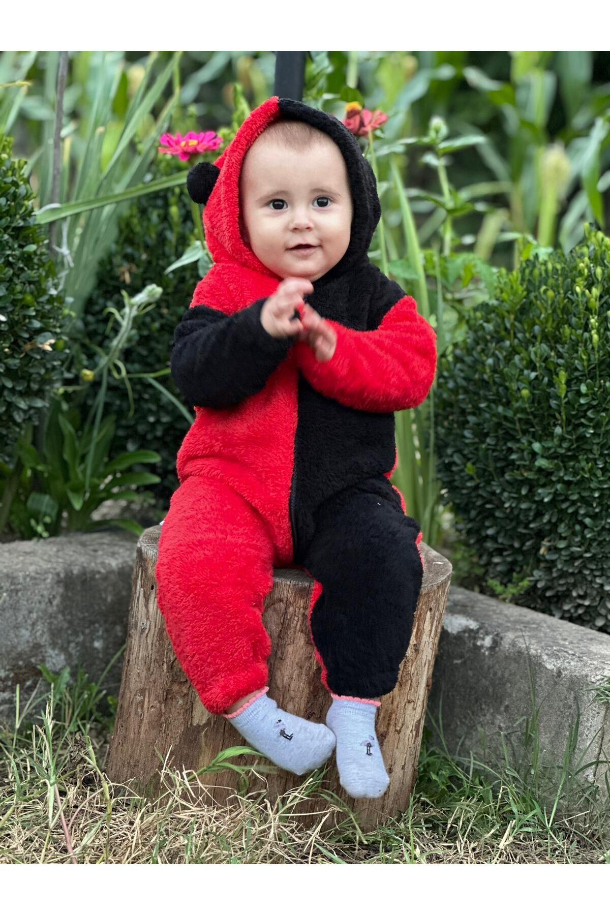 ERENİTY Welsoft Peluş Fermuarlı Kışlık Ponponlu Palyaço Bebek Uyku Tulumu fotoğrafı 3 (önizleme)