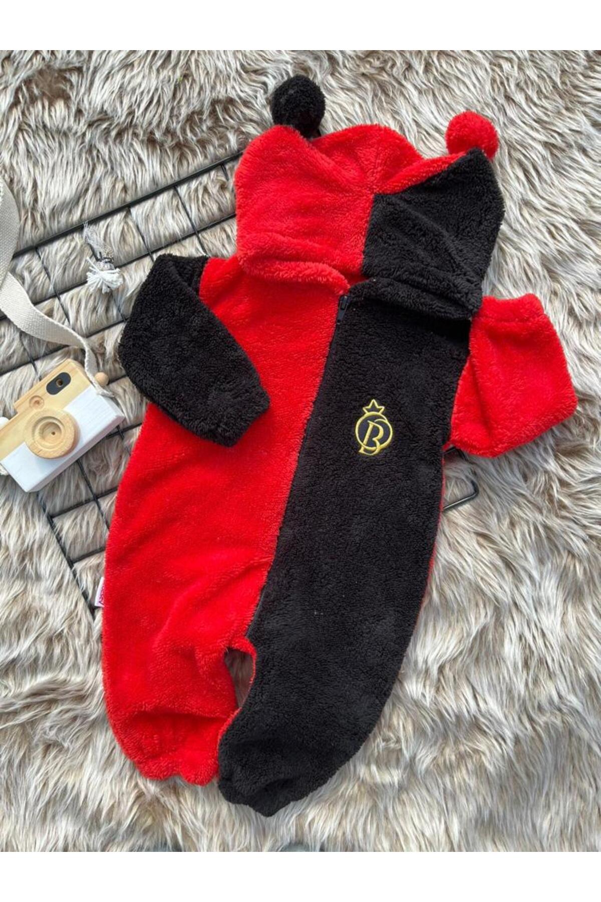 ERENİTY Welsoft Peluş Fermuarlı Kışlık Ponponlu Palyaço Bebek Uyku Tulumu fotoğrafı 6 (önizleme)