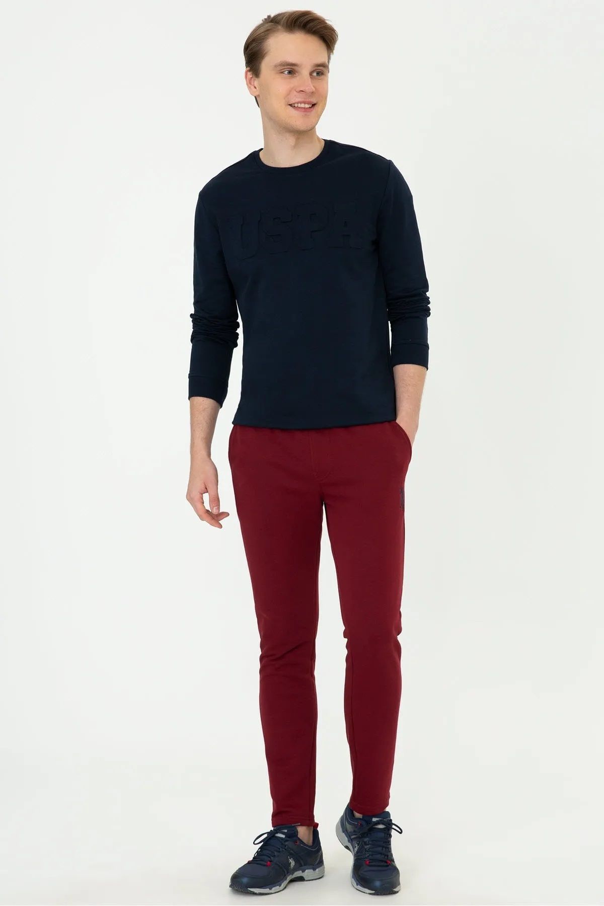 U.S. POLO ASSN. casual_trousers_men_westernwear : Buy U.S. POLO ASSN. Men  Khaki Flat Front Solid Casual Trousers Online | Nykaa Fashion