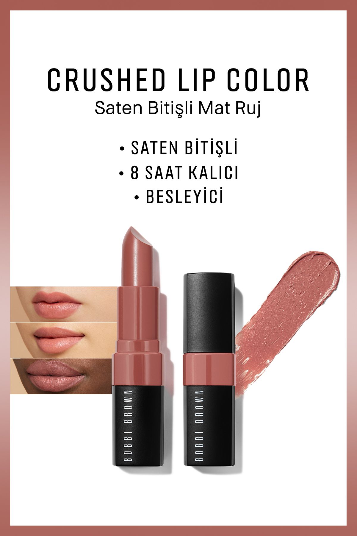 Матовая губная помада Bobbi Brown Crushed Lip Color Satin Finish — розовый Blondie 716170237879 49493