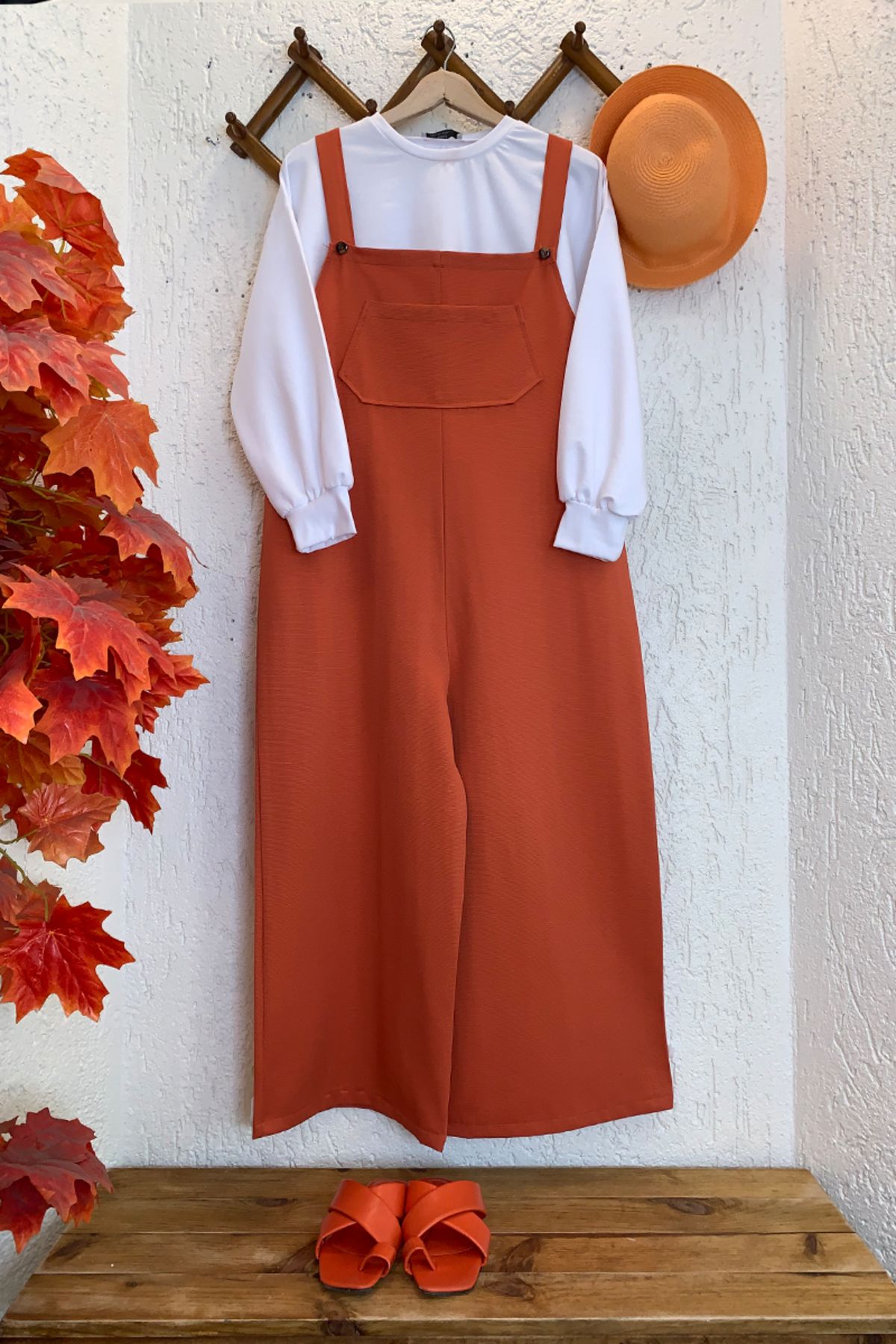 Orange overall jumpsuit clearance