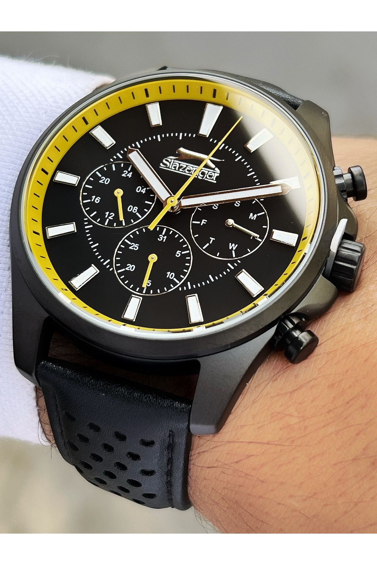Slazenger Watch Gray Plain Trendyol