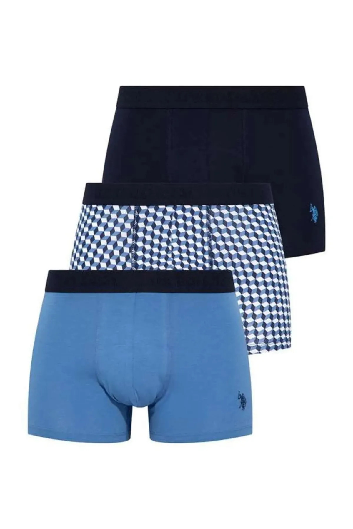 یو اس پولو دارای مجوز مردانه، USPA، رنگی، بسته ۳ عددی باکسر