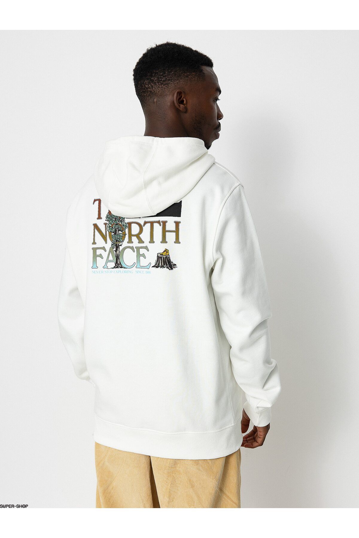 The North Face M Seasonal Graph c Hood e Erkek Beyaz Sweatshirt Nf0a7x1pofk1 Erkek Giyim