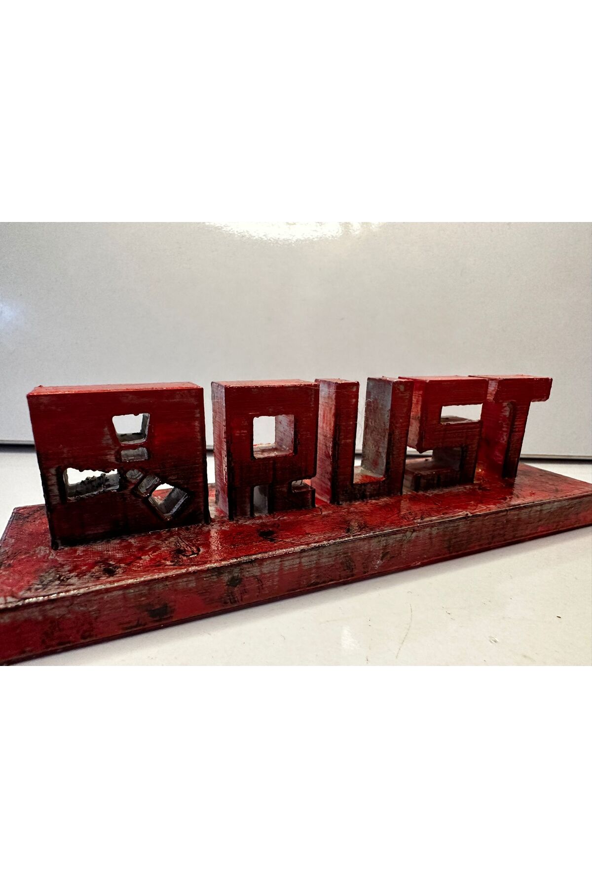 3D HAPPY RUST MASA LOGOSU 15CM - Fiyatı, Yorumları