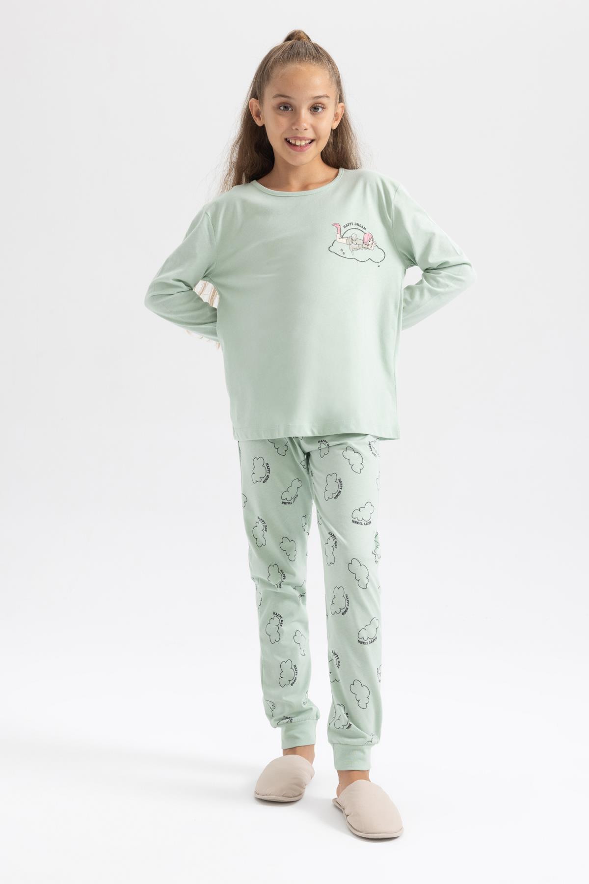 ست پیژامه دخترانه دفاکتو | A7598A823AU Defacto - Image 3