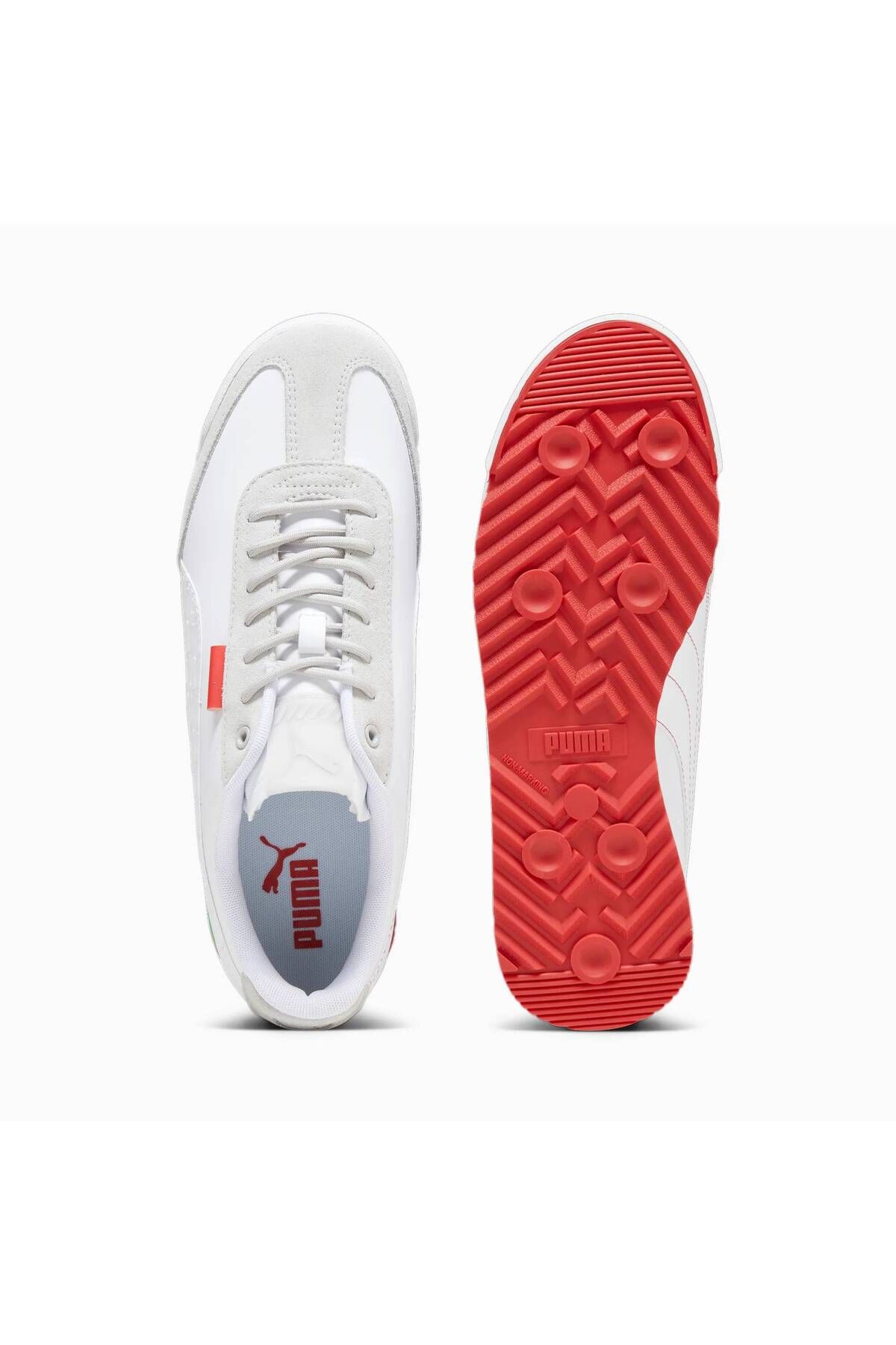Puma 307813 02 Puma Ferrari Roma Via Erkek Spor Ayakkab White Cool Light Gray Erkek Ayakkab