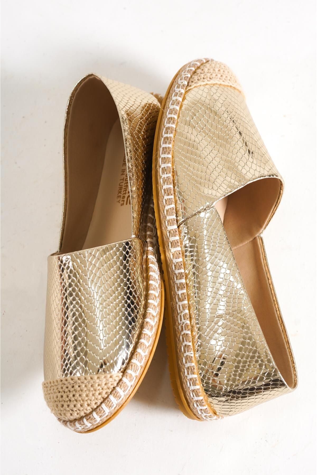 Capone Outfitters-Capone Gold Damen-Espadrille 4