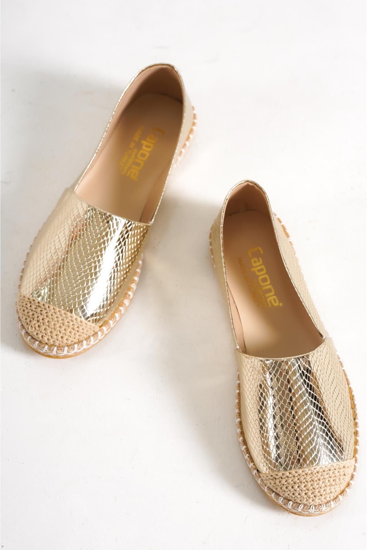 Capone Outfitters-Capone Gold Damen-Espadrille 3