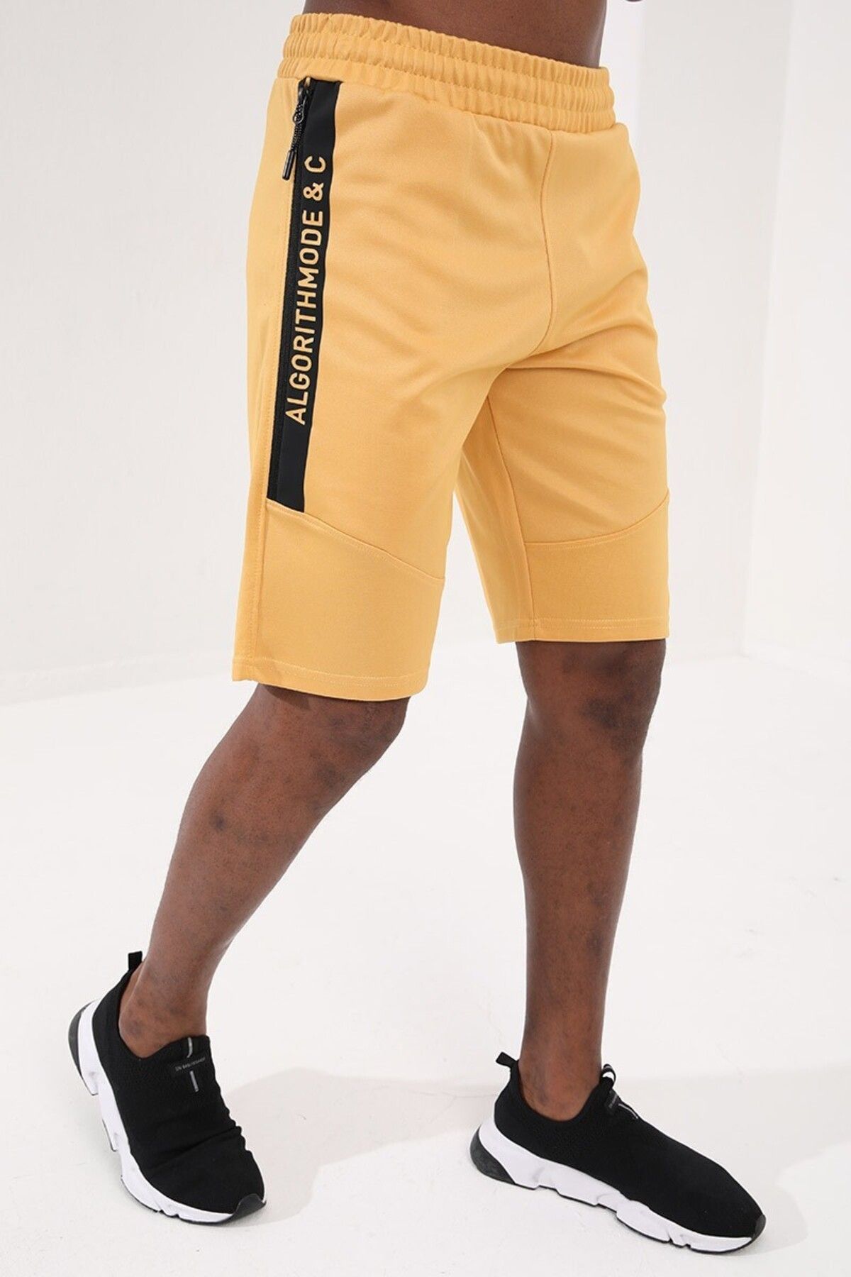 Mustard nike shorts top