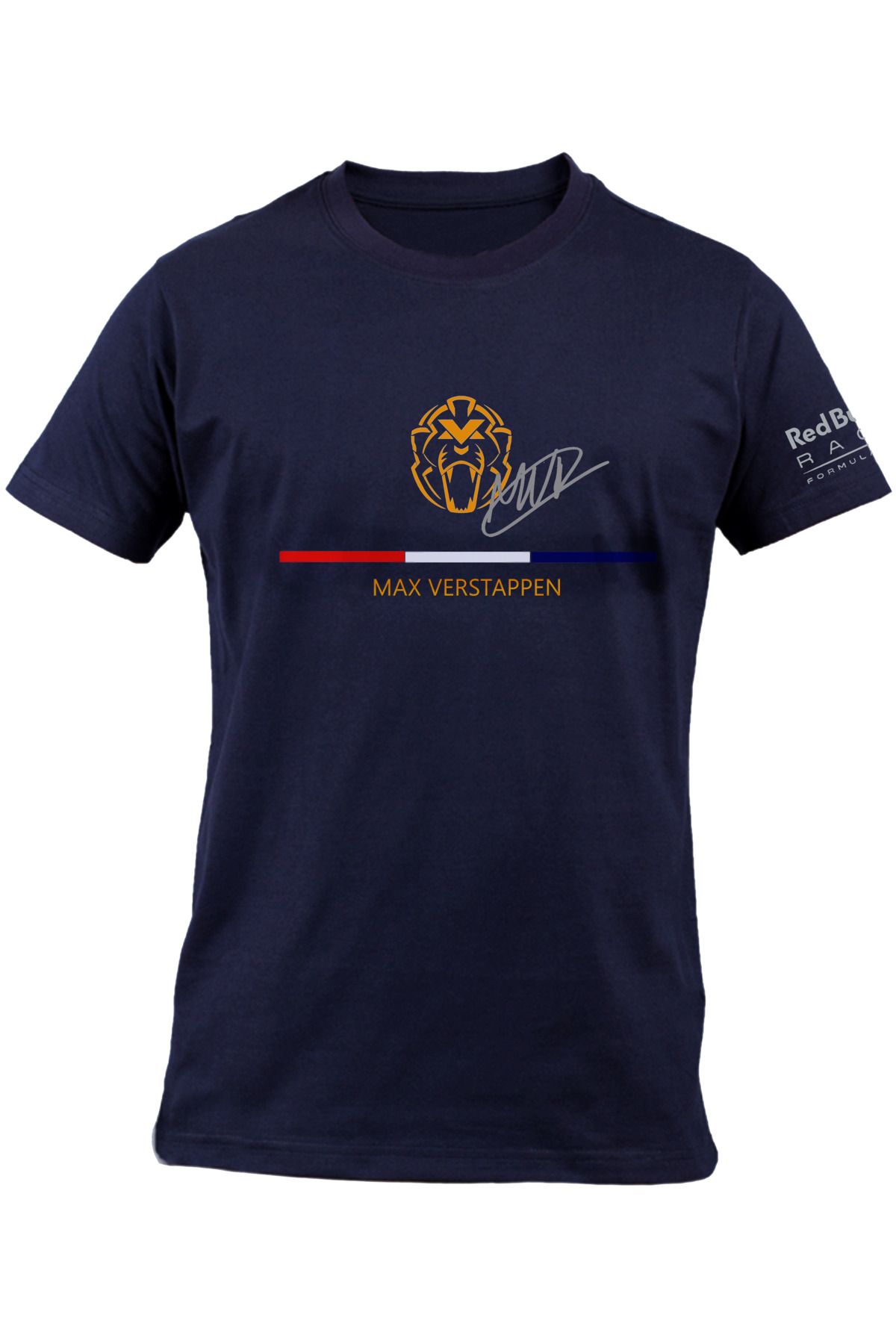 Efendio lu Design Red Bull Max Verstappen Aslan Logo Imzal Lacivert F1 T shirt Fiyat Yorumlar Trendyol