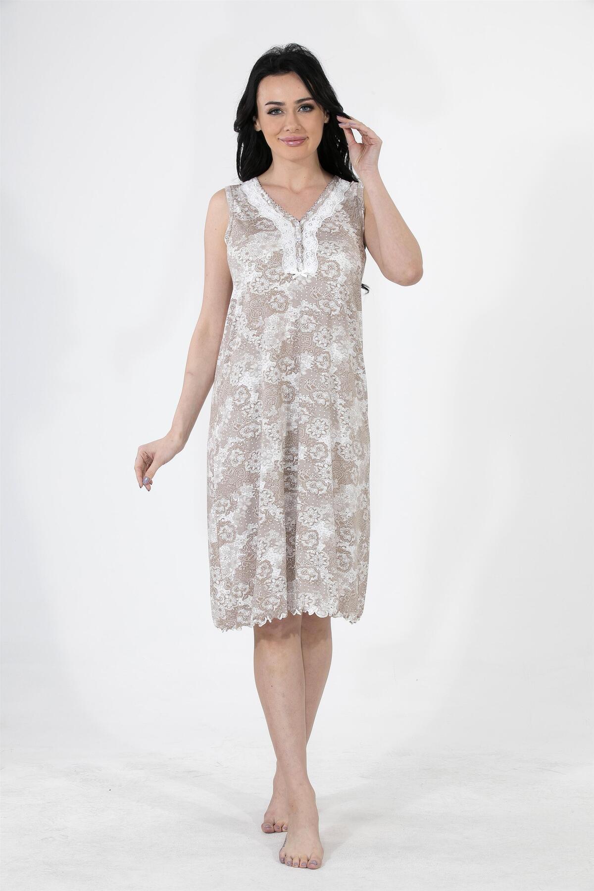 Etoile Kadın Gecelik Yazlık Kısa Kol Bambu Gecelik Büyük Beden M - 5xl Arası / 91073