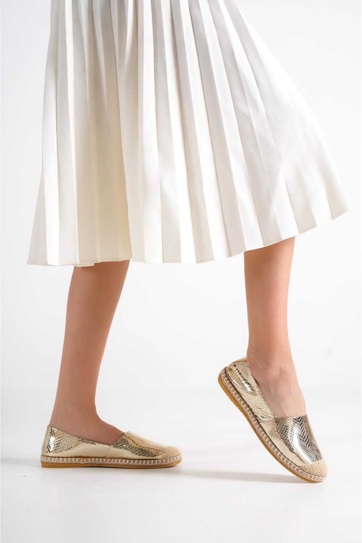 Capone Outfitters-Capone Gold Damen-Espadrille 6