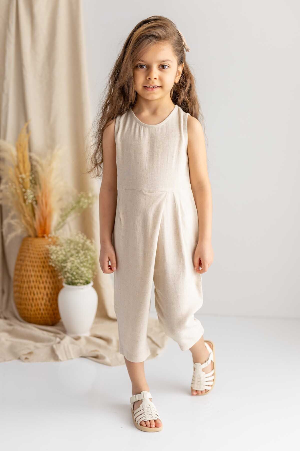 Linen deals sleeveless jumpsuit