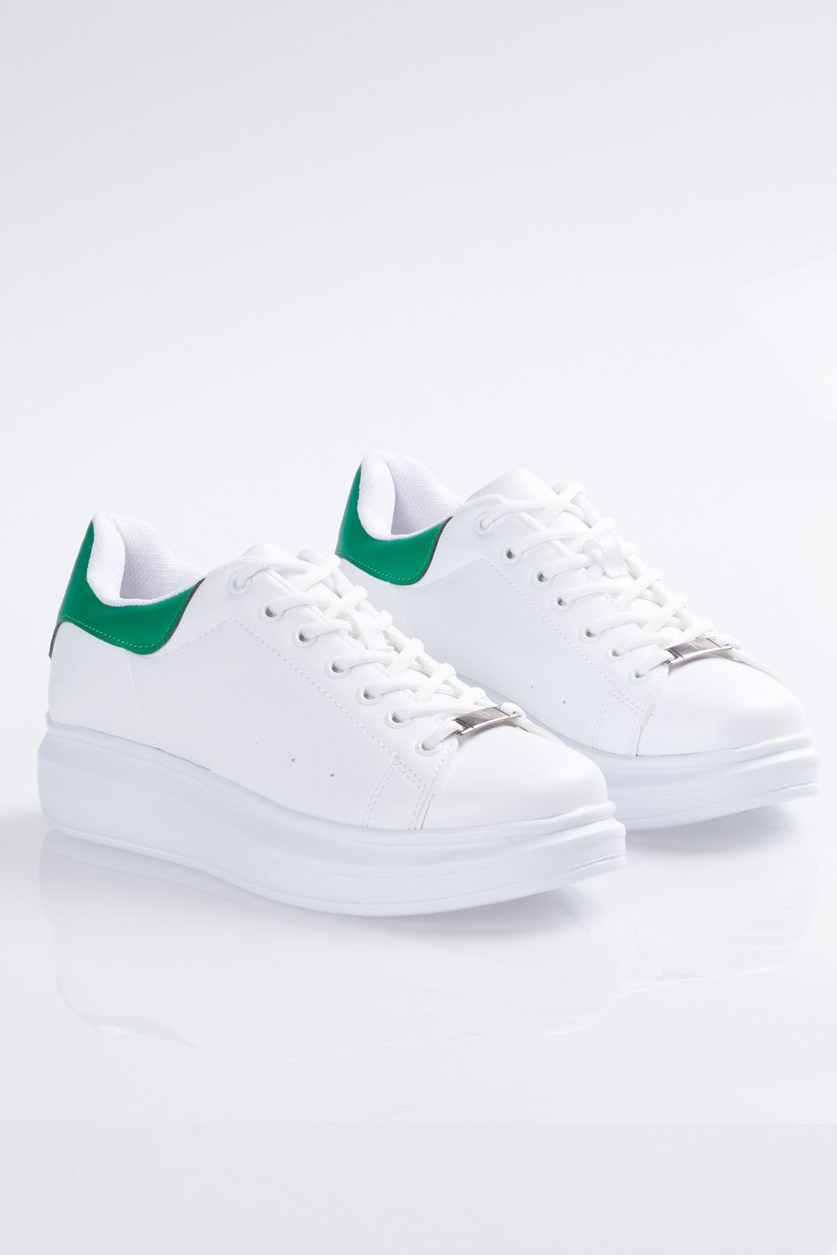 کفش ورزشی داخلی آستر یونیسکس سفید سبز تونی بلک Tonny Black (برند ترکیه)