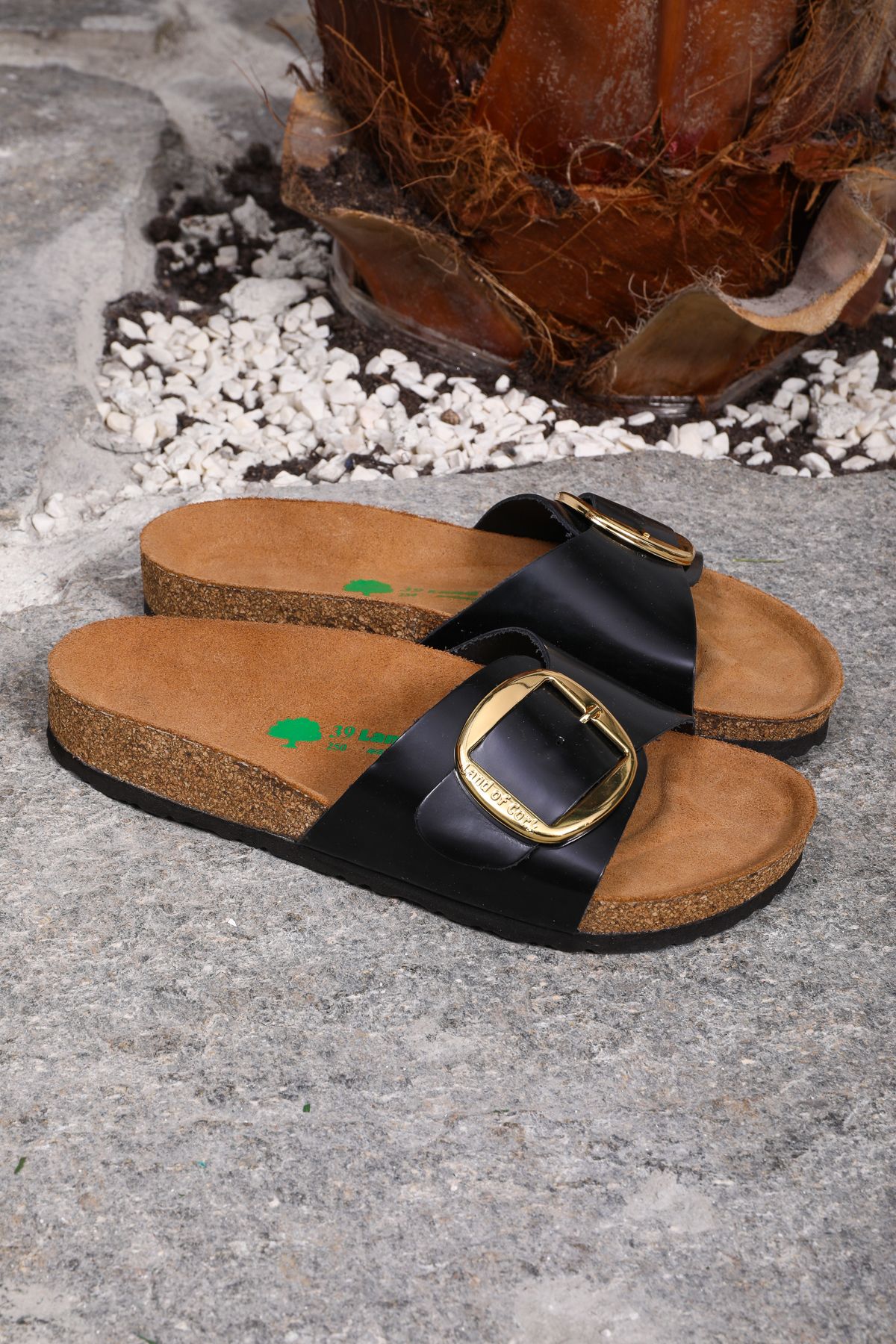 Cork bottom sale slippers
