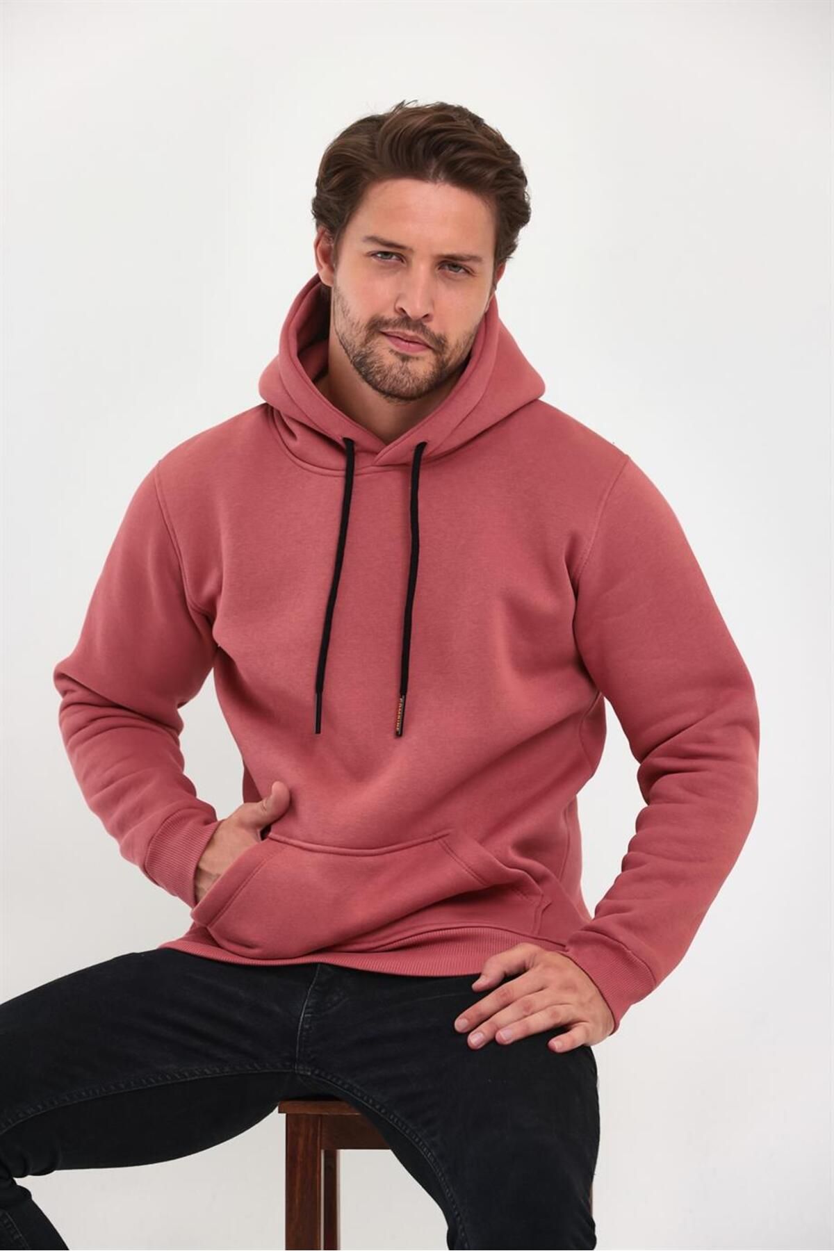 Rose colored sweatshirt top