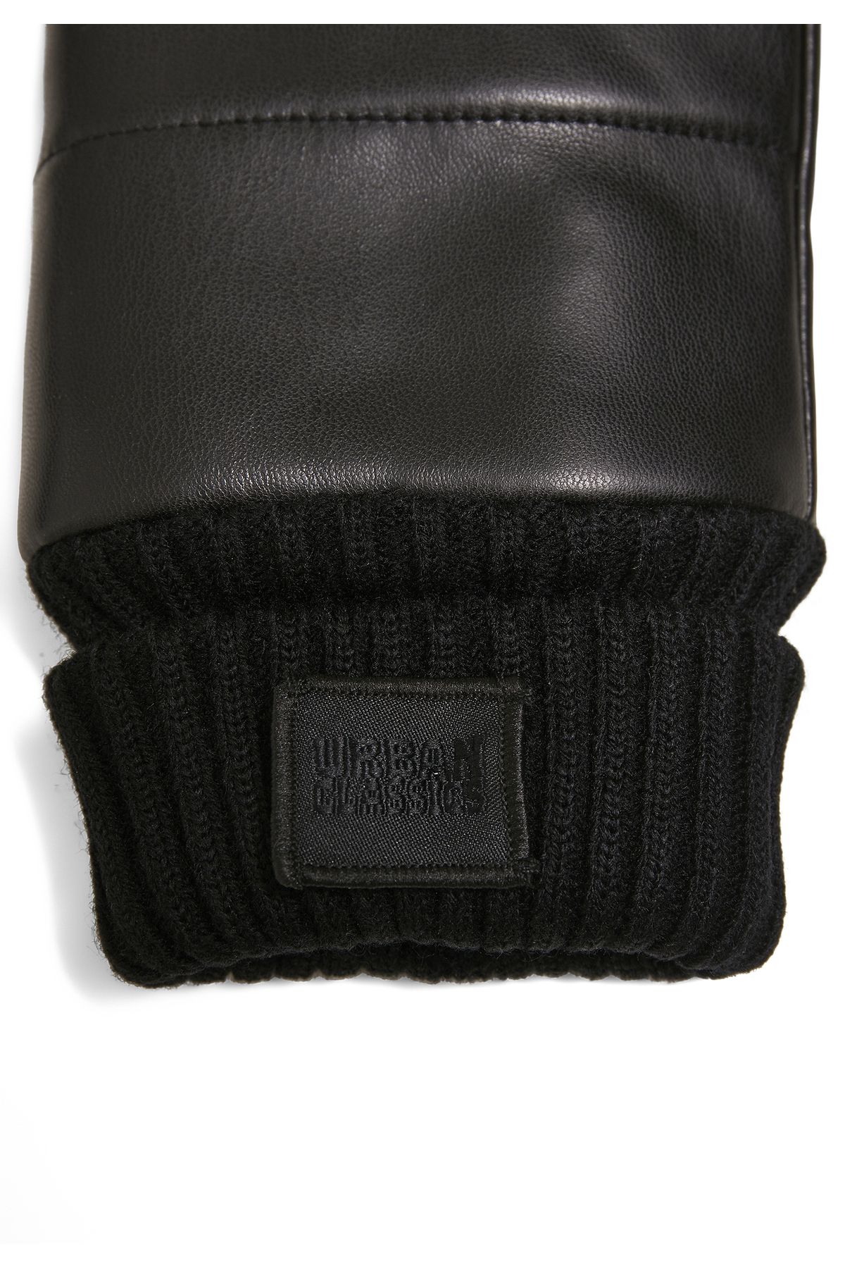 Urban Classics-Unisex Puffer Imitation Leather Gloves 4