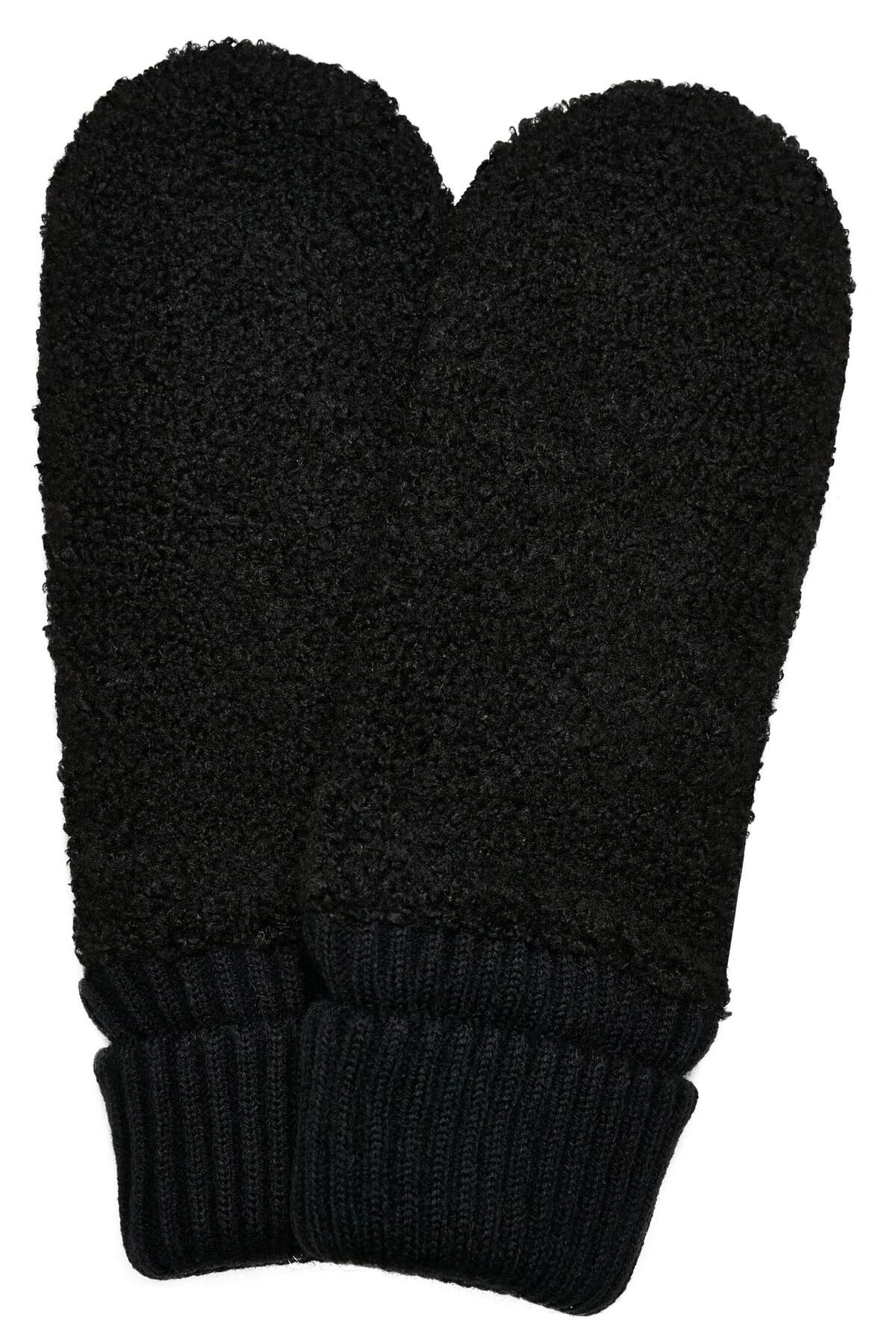 Urban Classics-Unisex Sherpa Synthetic Leather Gloves 6