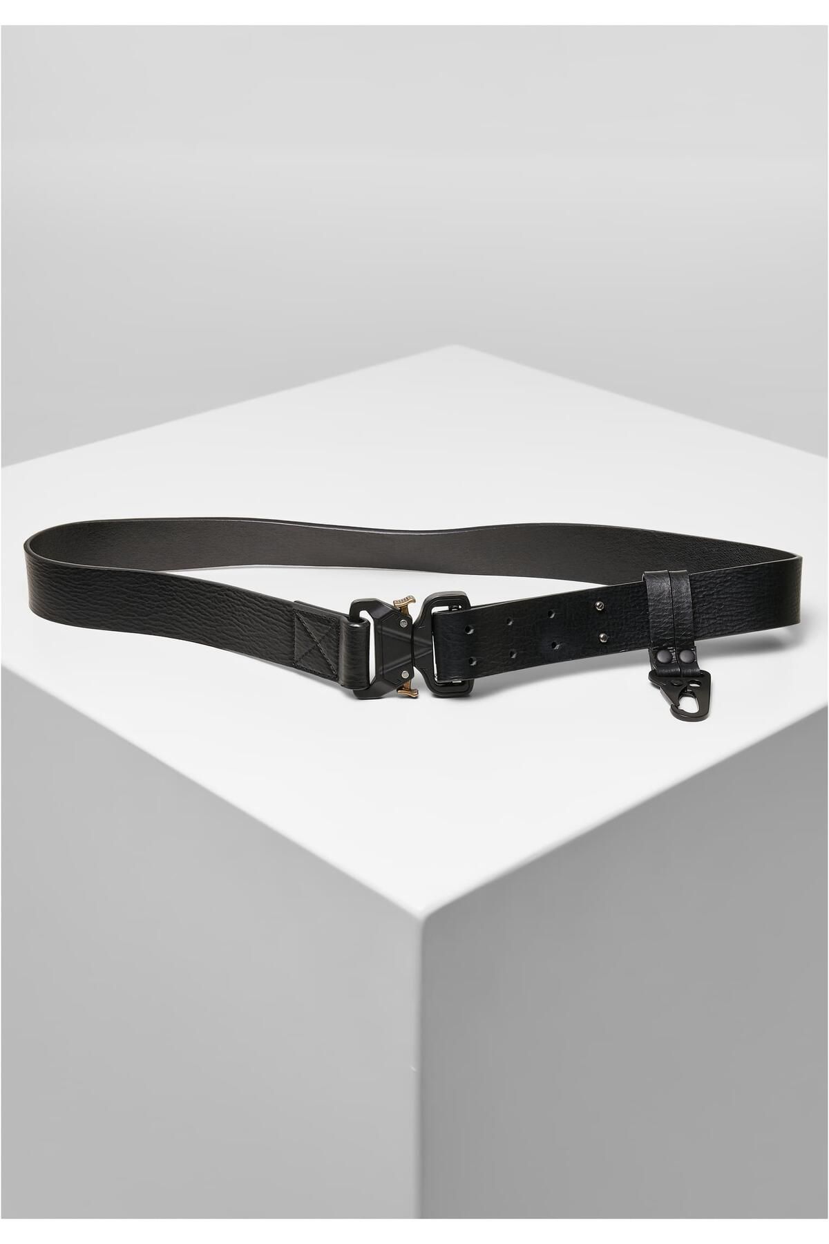 Urban Classics-Accessories Imitation Leather Belt With Hook 4