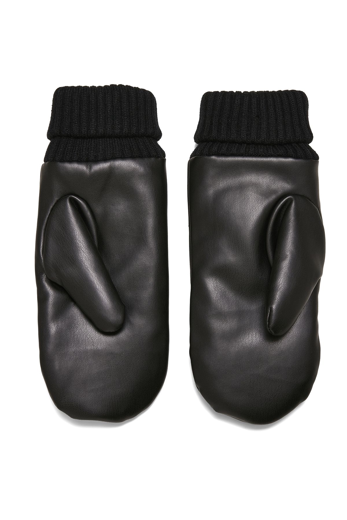 Urban Classics-Unisex Puffer Imitation Leather Gloves 2