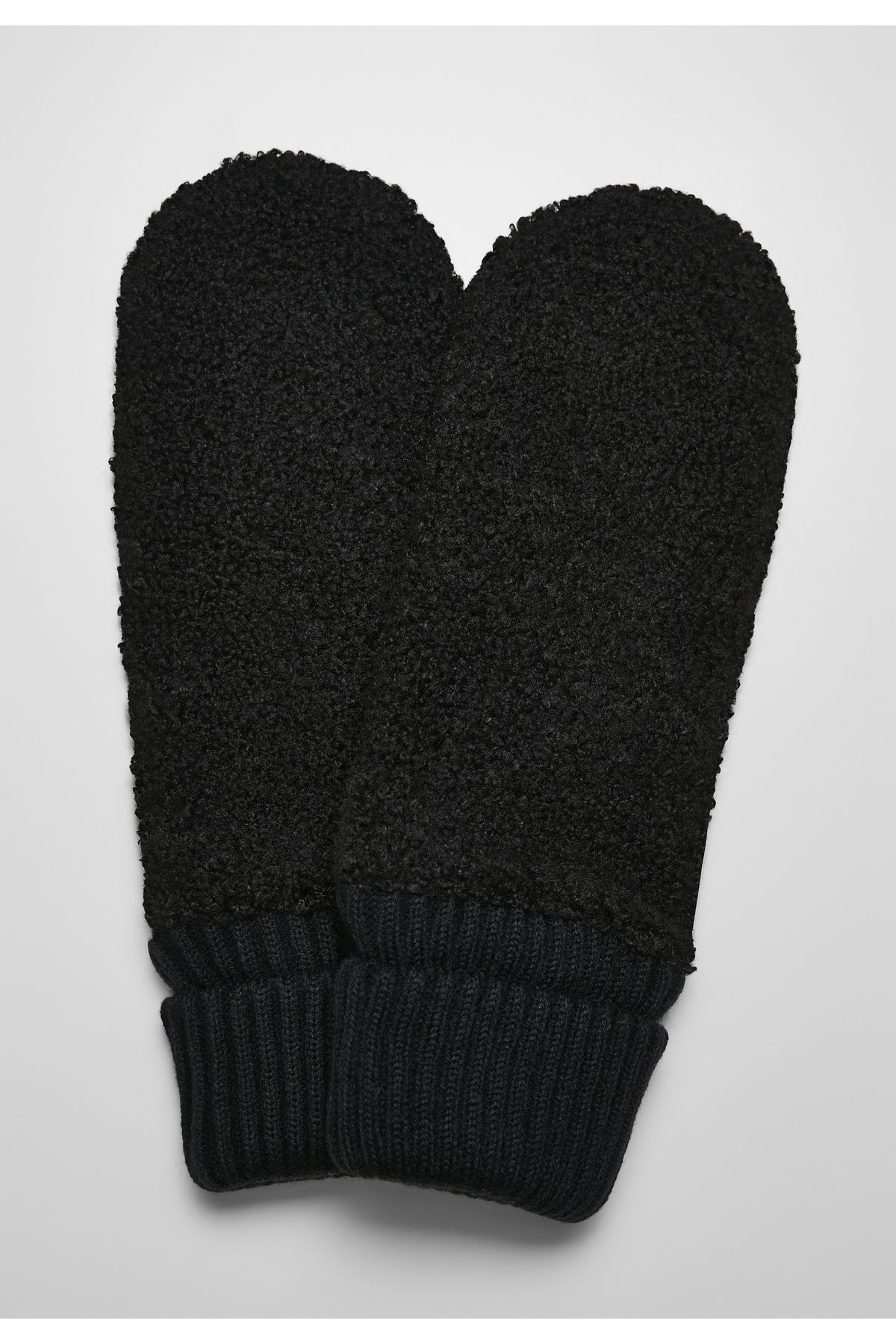 Urban Classics-Unisex Sherpa Synthetic Leather Gloves 2