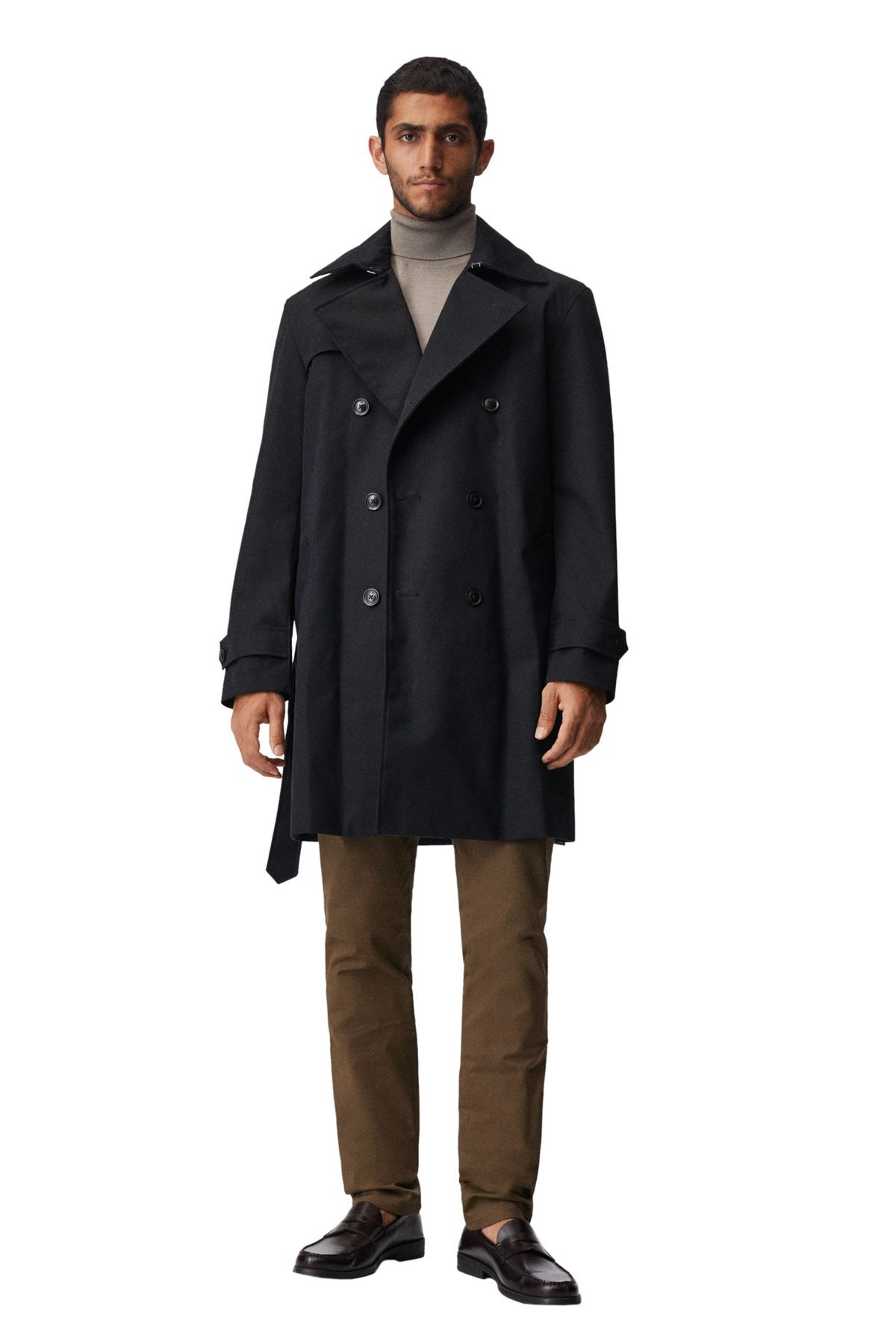 Man in trench coat sales