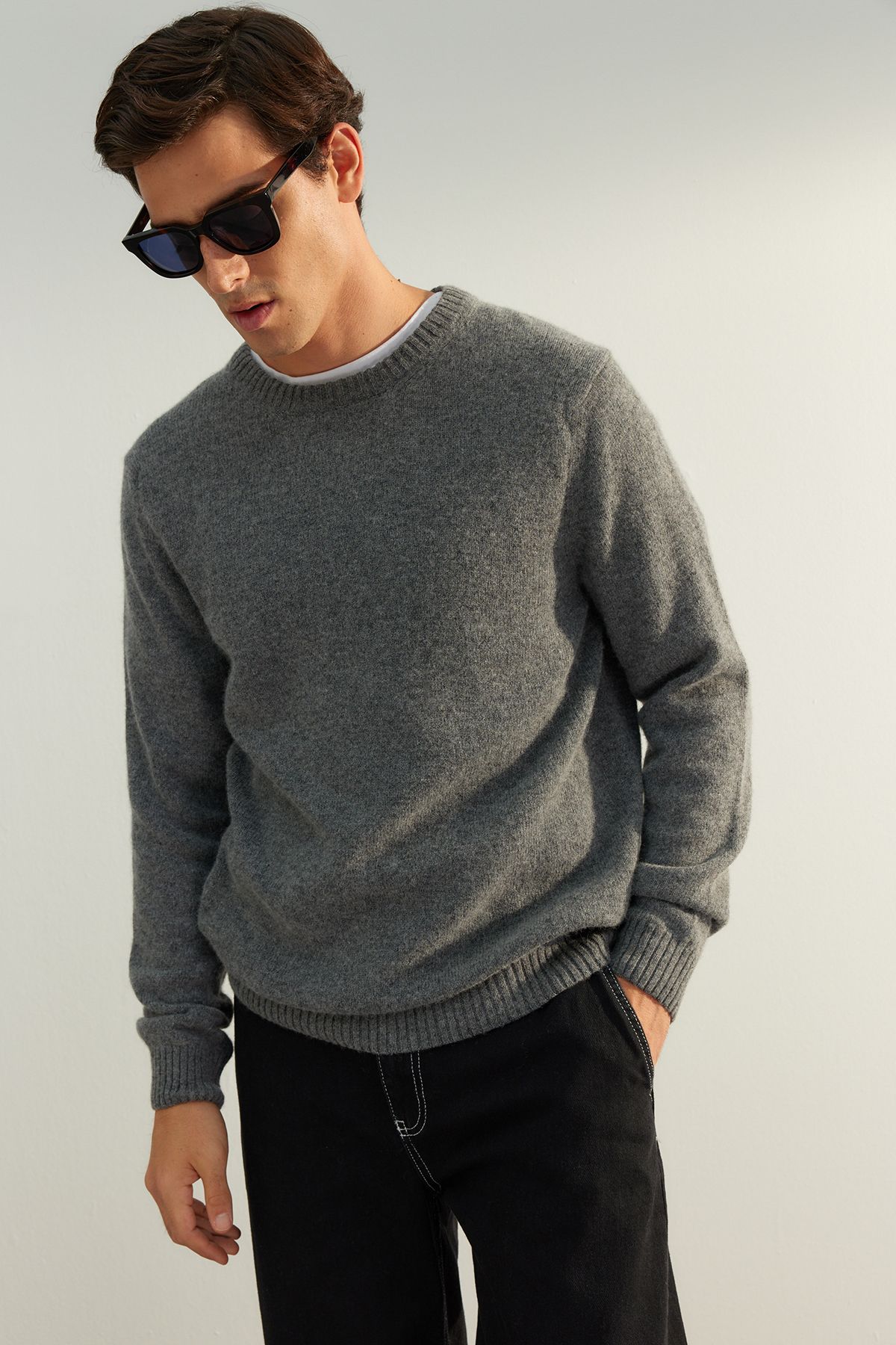 Dark online gray sweater