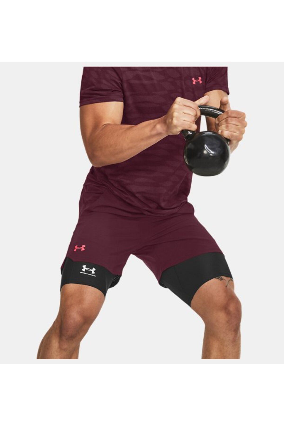 شورت ورزشی قرمز مردانه های ناپدید شده بافندگی 6 اینچ 1373718 600 Under Armour